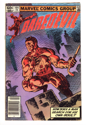 Daredevil Vol 1 191 Low Grade (1983) Newsstand 