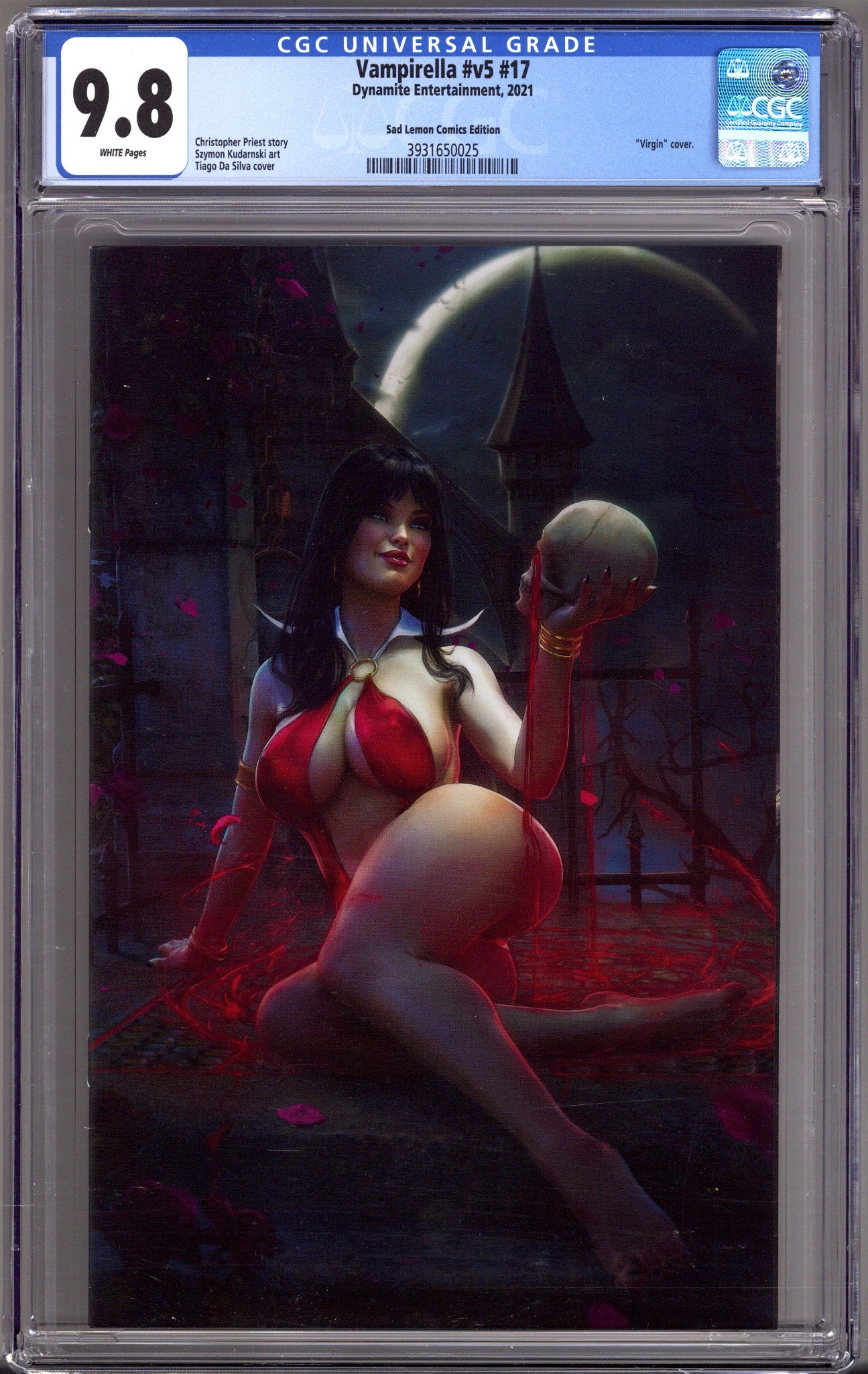 Vampirella Vol 5 17 CGC 9.8 (NM/M)   (2021) Silva Virgin   Exclusive Variant  