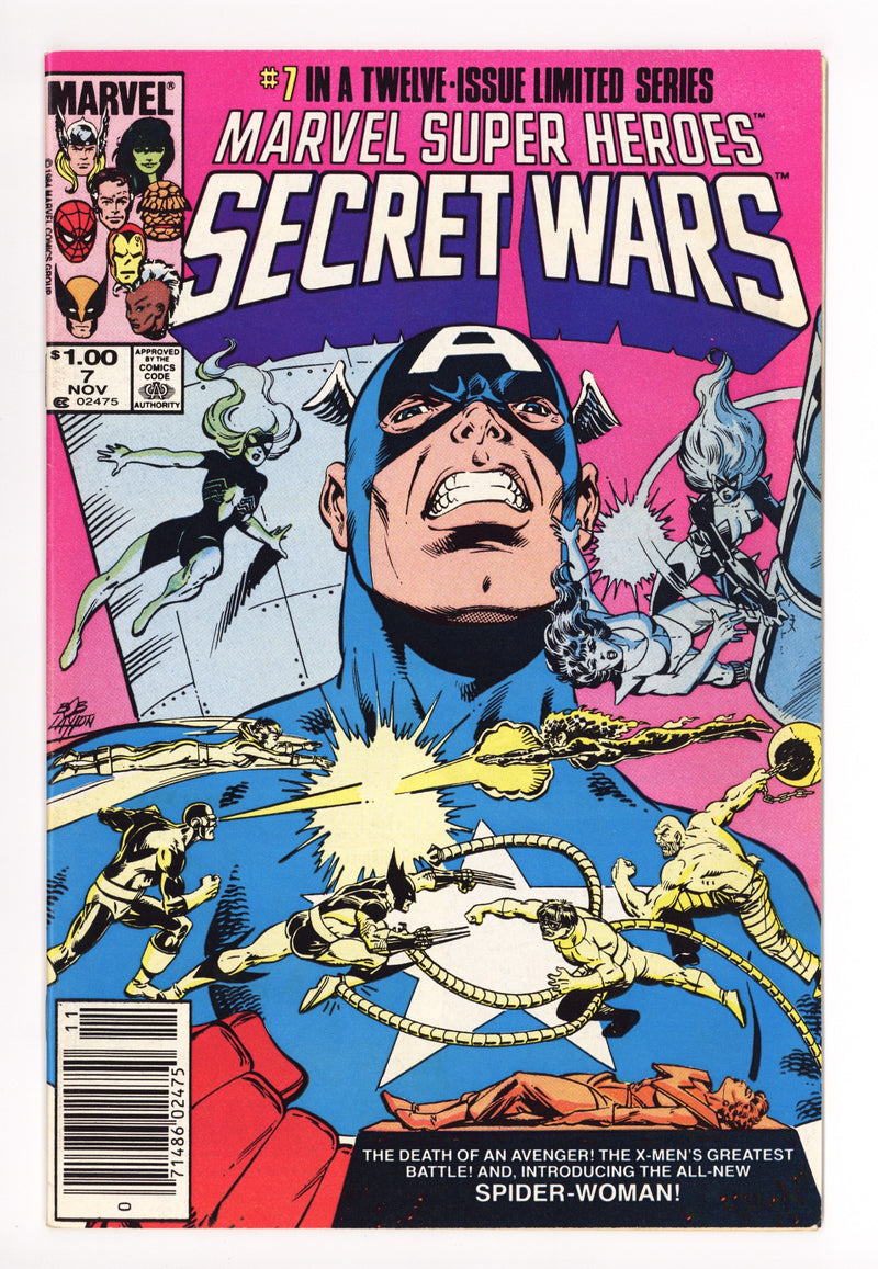 Marvel Super-Heroes Secret Wars 7 VF- (7.5) (1984) Canadian Price Variant 