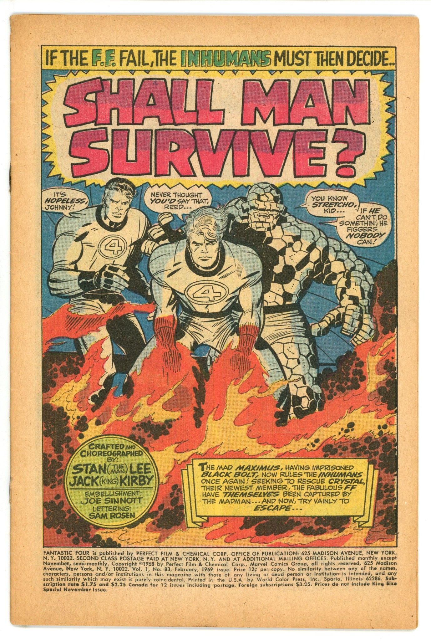 Fantastic Four Vol 1 83 (1969)