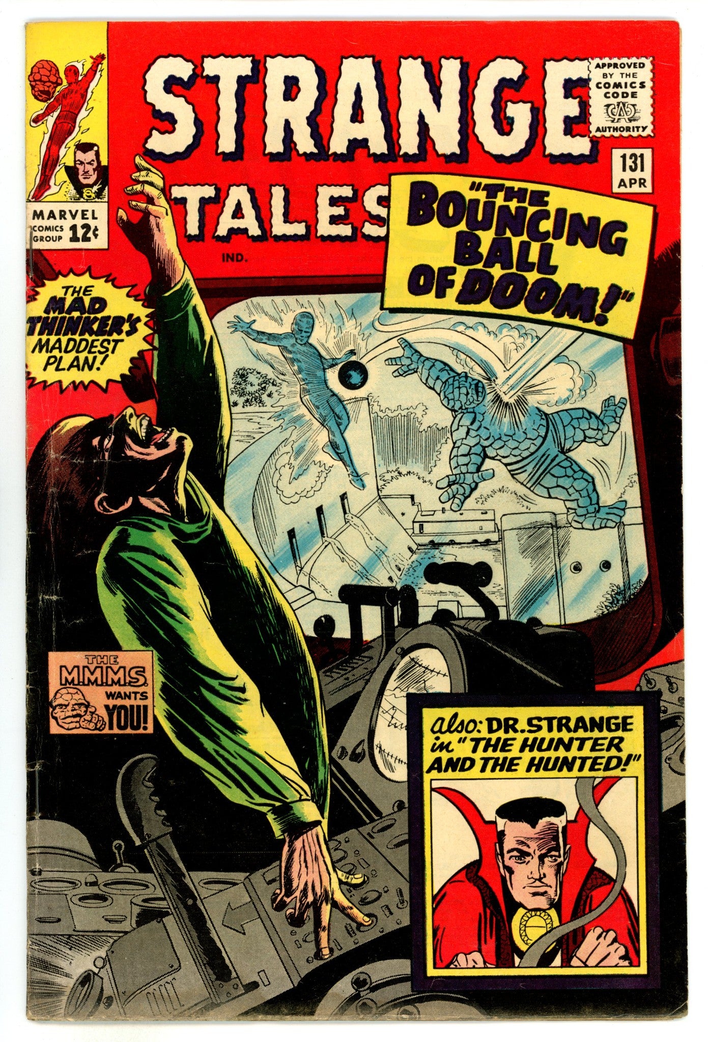 Strange Tales Vol 1 131  FN- (5.5)  (1965)  