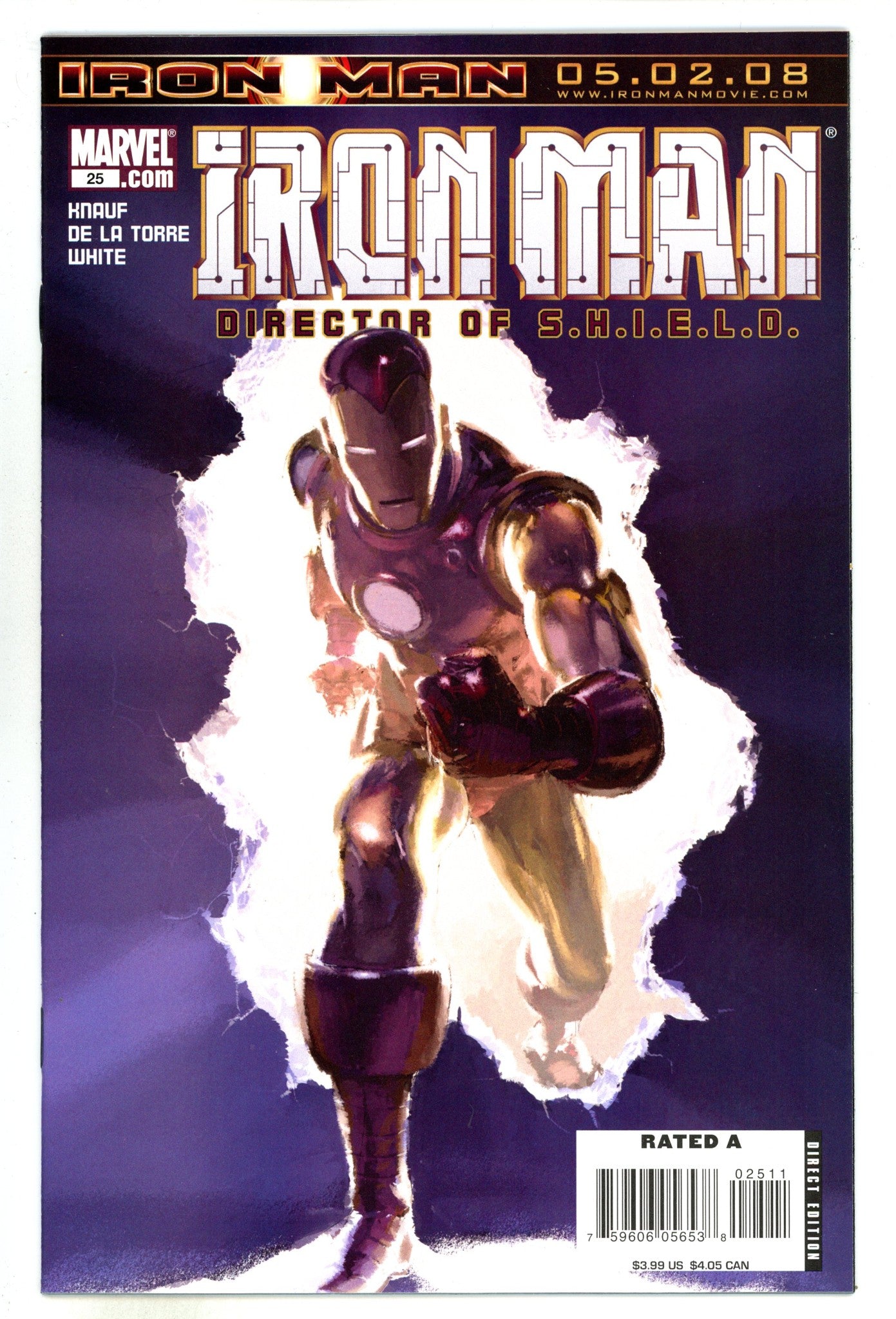 The Invincible Iron Man Vol 4 25 High Grade (2008) 