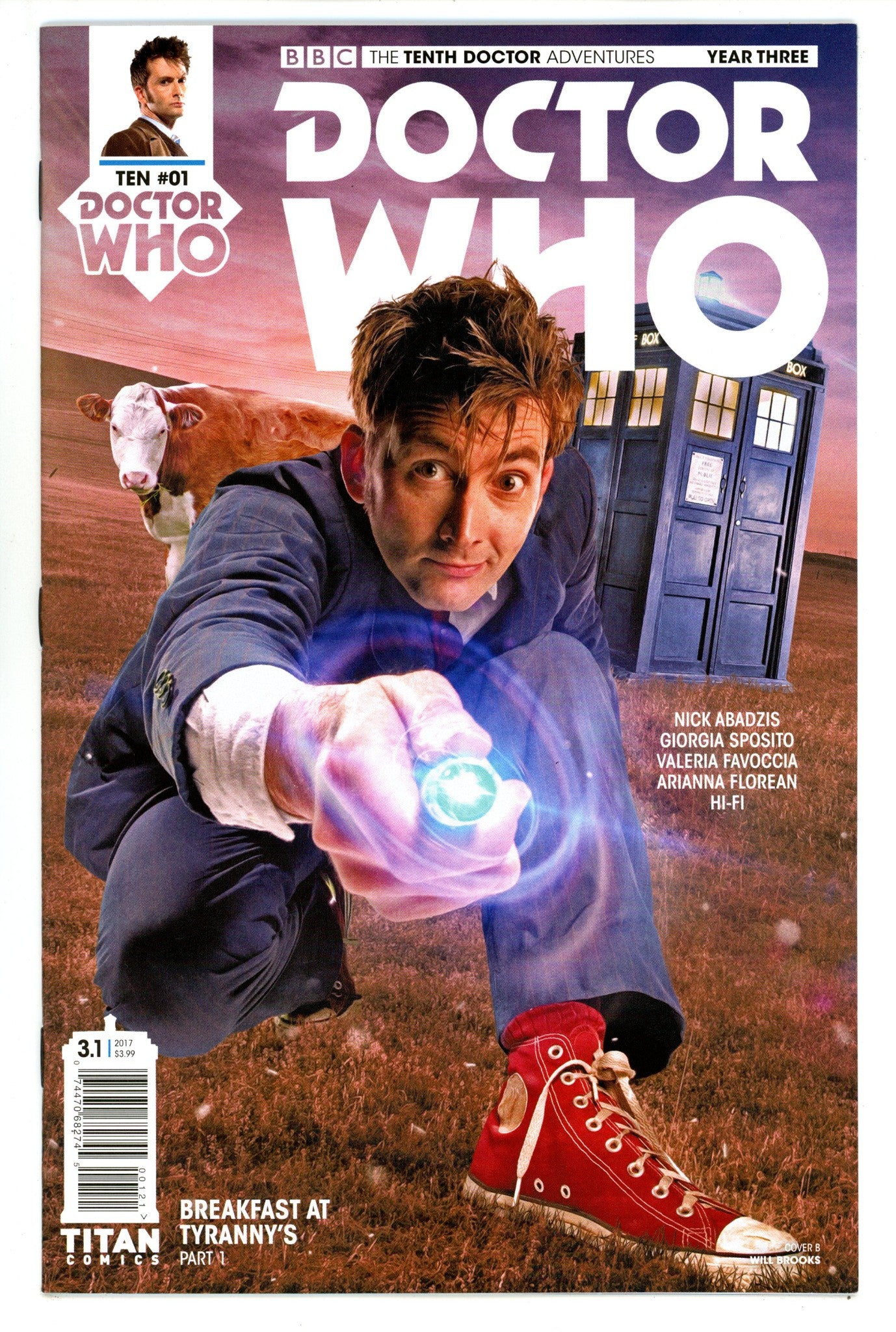 Doctor Who: The Tenth Doctor, Year Three 1 High Grade (2017) Variant 