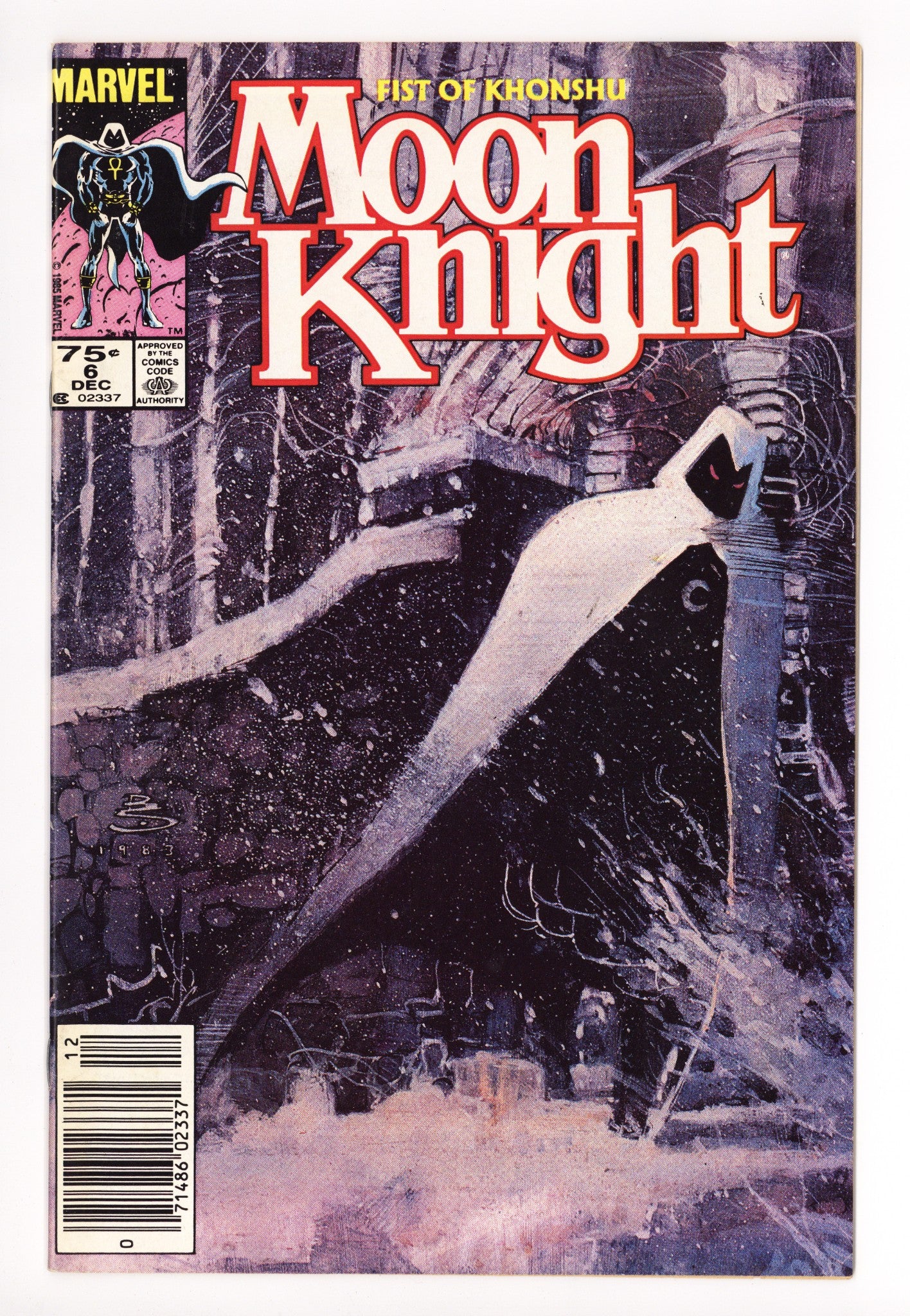 Moon Knight Vol 2 6 Mid Grade (1985) Canadian Price Variant 