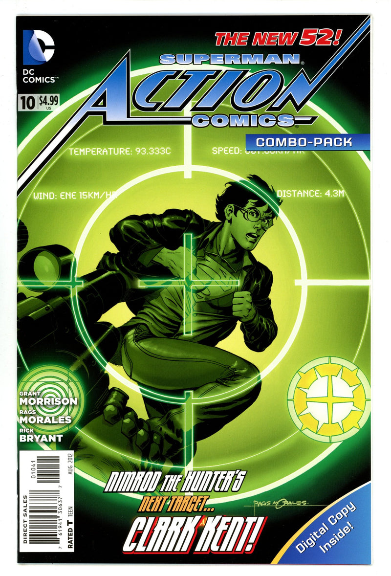 Action Comics Vol 2 10 High Grade (2012) Combo-Pack Variant 