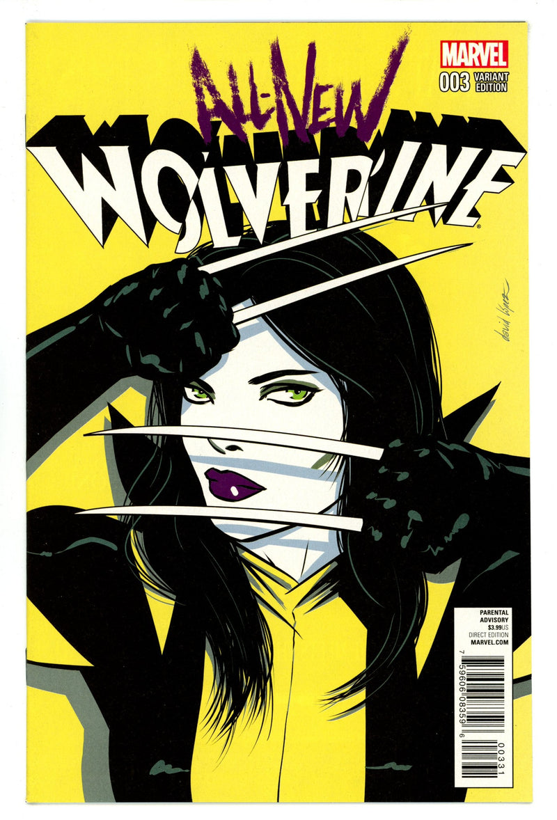 All-New Wolverine 3 NM- (9.2) (2016) Lopez Incentive Variant 
