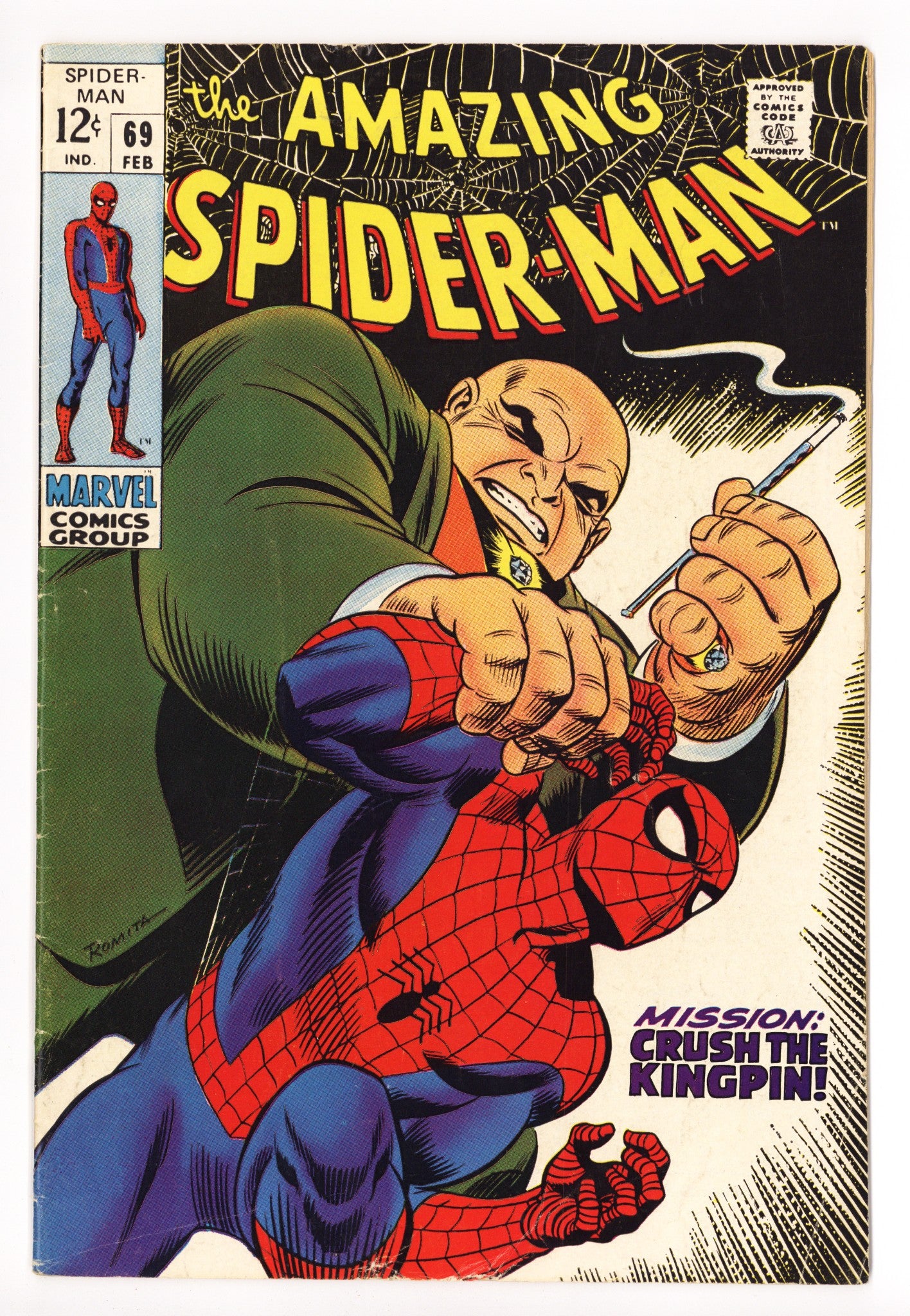 The Amazing Spider-Man Vol 1 69 VG+ (4.5) (1969) 