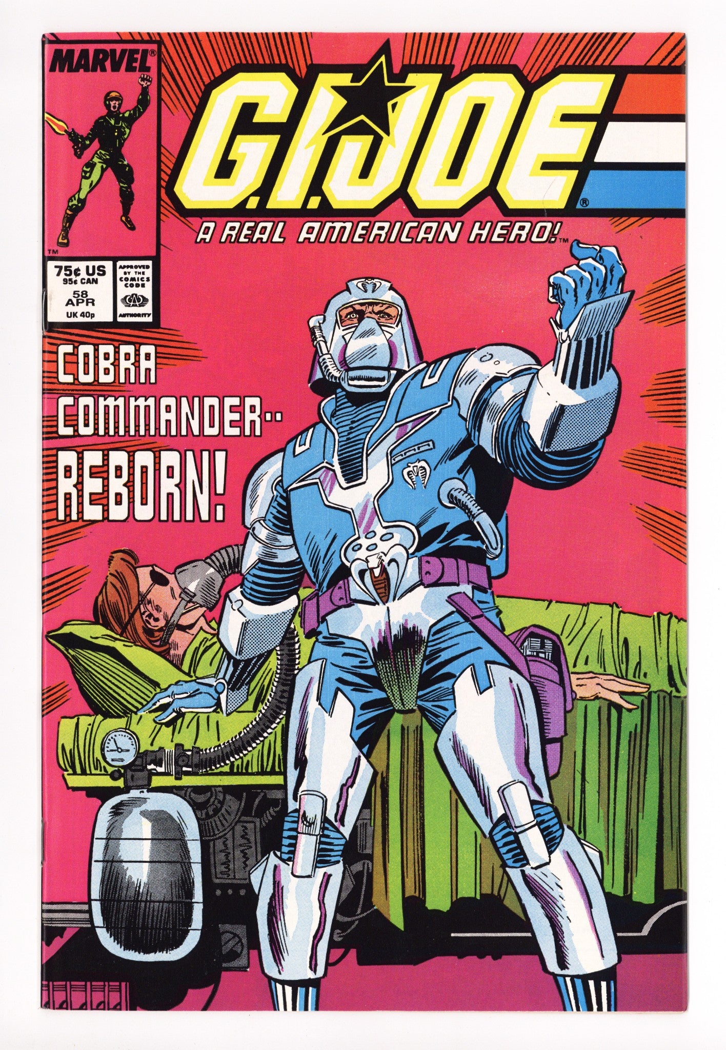 G.I. Joe, A Real American Hero 58 NM- (9.2) (1987) 