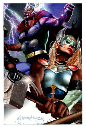 Generations: The Unworthy Thor & The Mighty Thor 1 VF+ (8.5) (2017) Horn Virgin Exclusive Variant