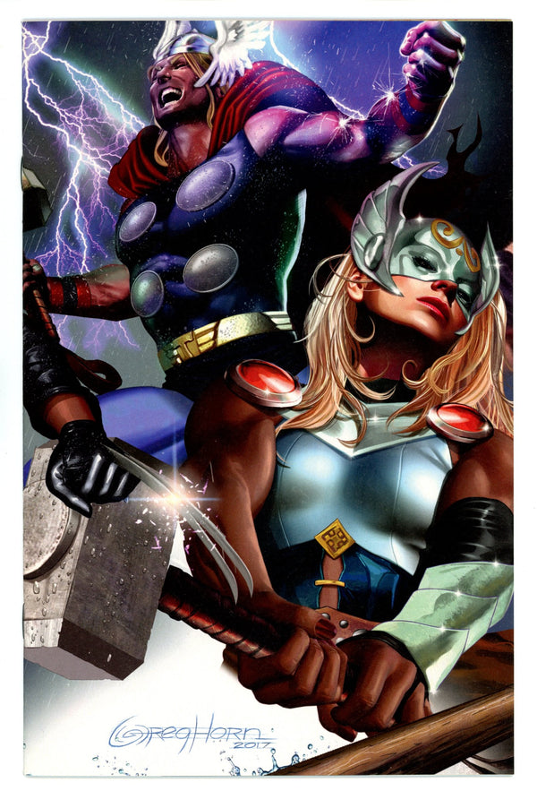 Generations: The Unworthy Thor & The Mighty Thor 1 VF+ (8.5) (2017) Horn Virgin Exclusive Variant