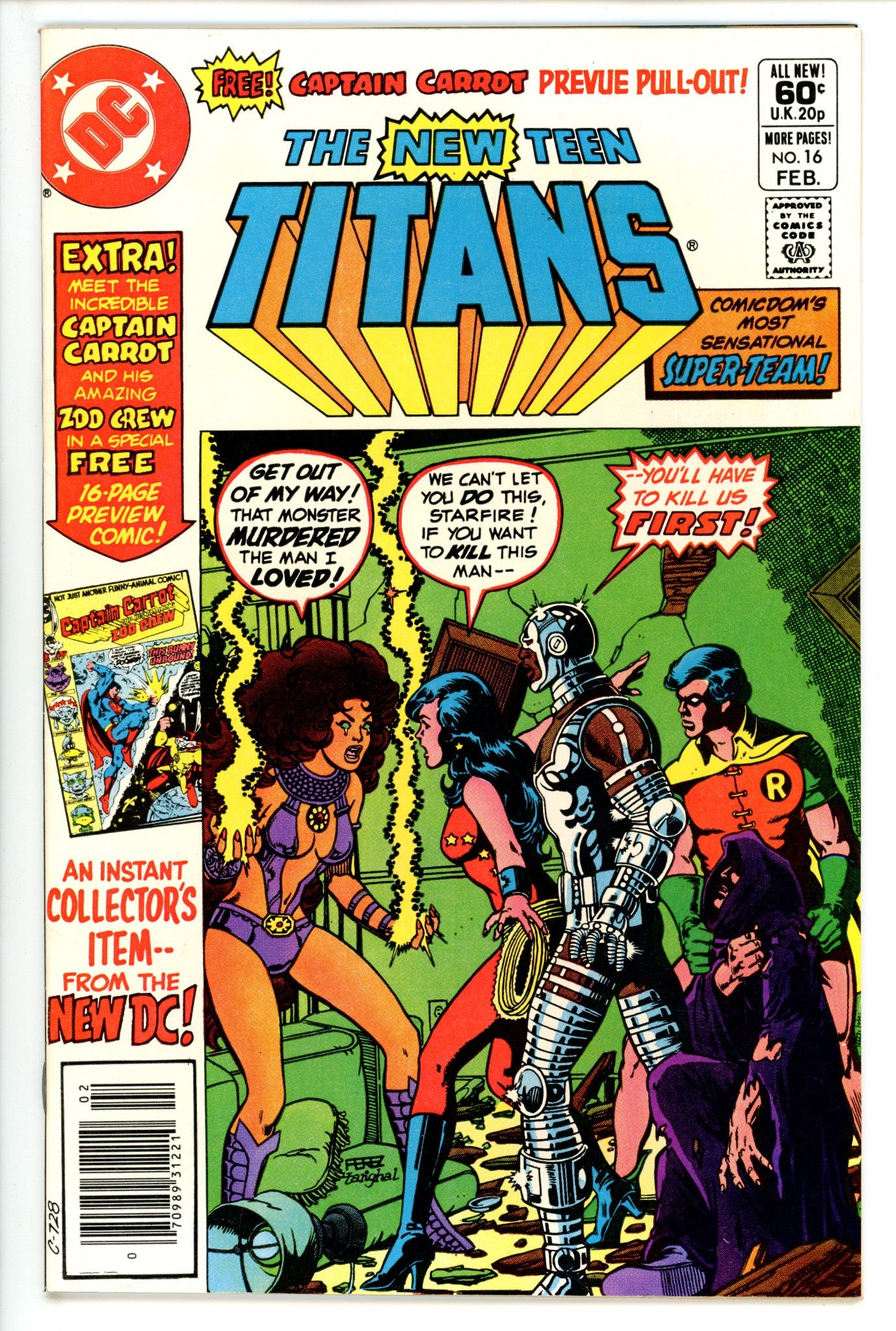 The New Teen Titans Vol 1 16 Newsstand (1981)