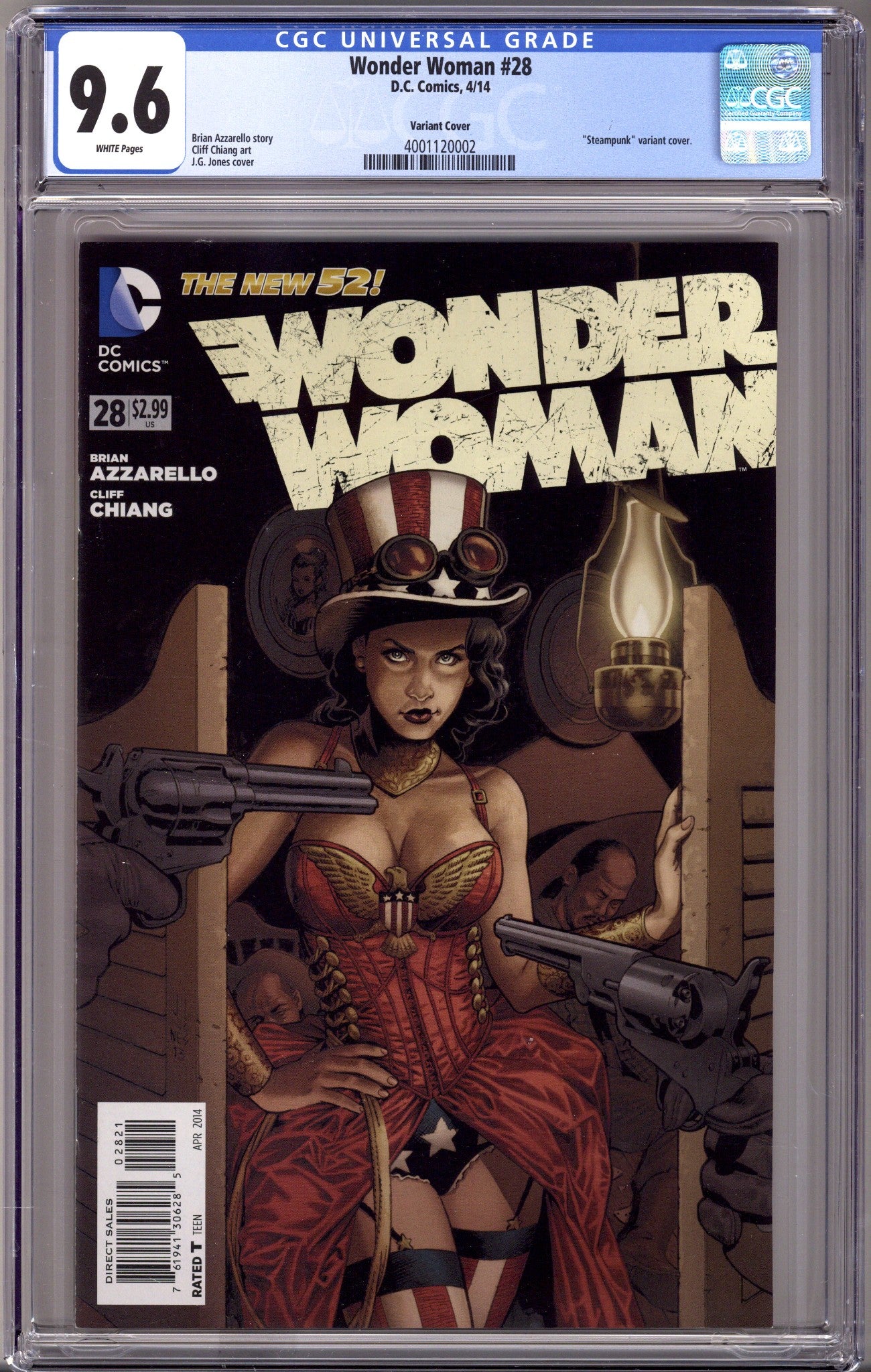 Wonder Woman Vol 4 28 CGC 9.6 (NM+) (2014) Jones Steampunk Incentive Variant 