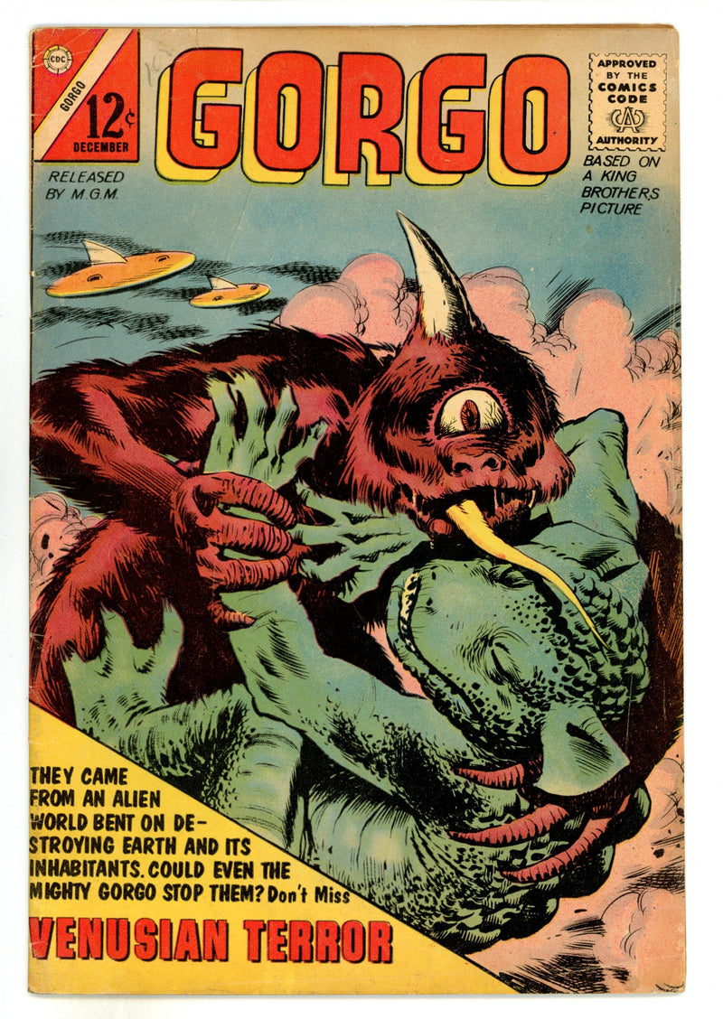 Gorgo 10 VG+ (4.5) Interior Cover Tape (1962) 