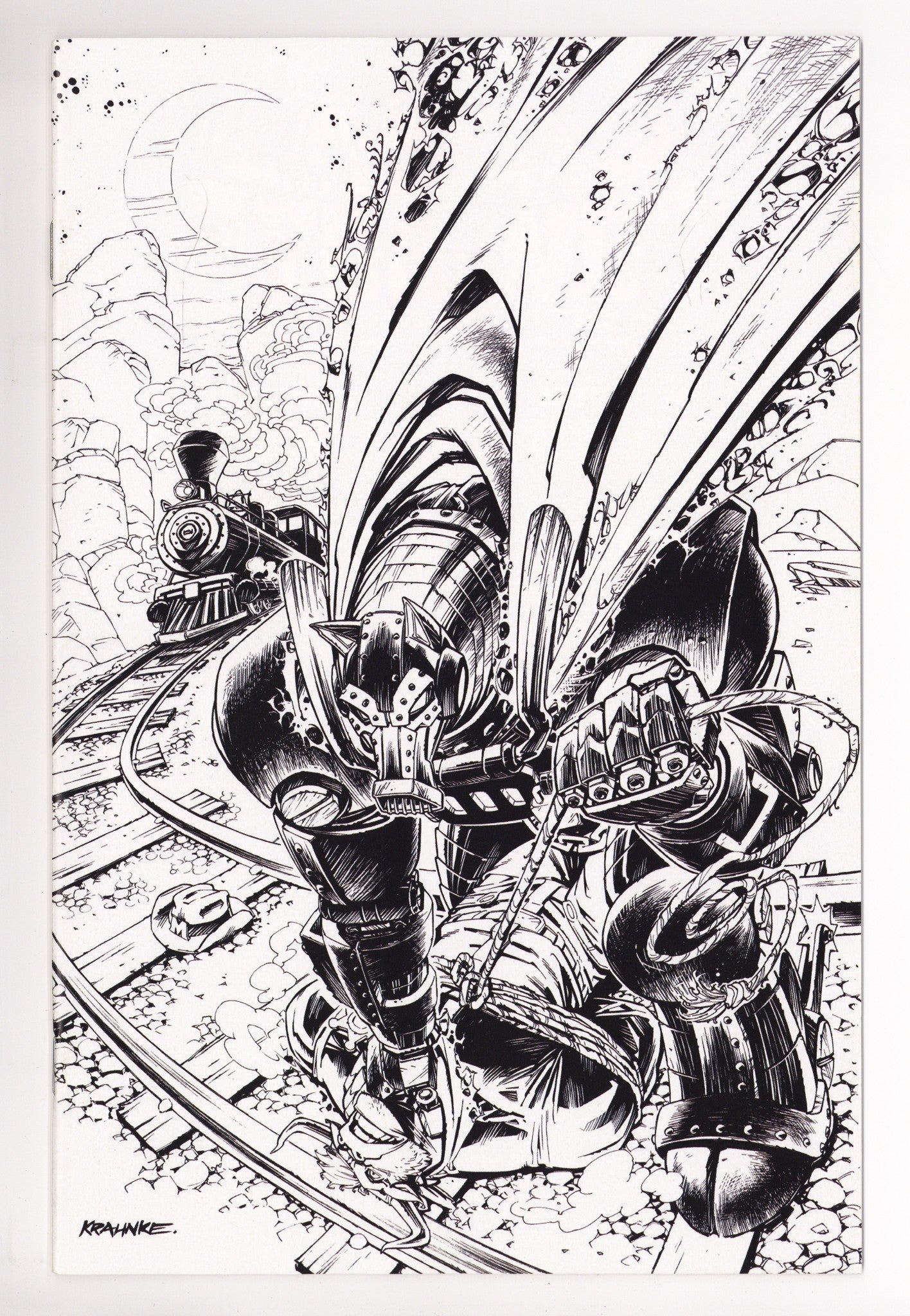 Wild West Cow-Boys Of Moo Mesa 4 Krahnke B&W Virgin Incentive VF/NM (2025)