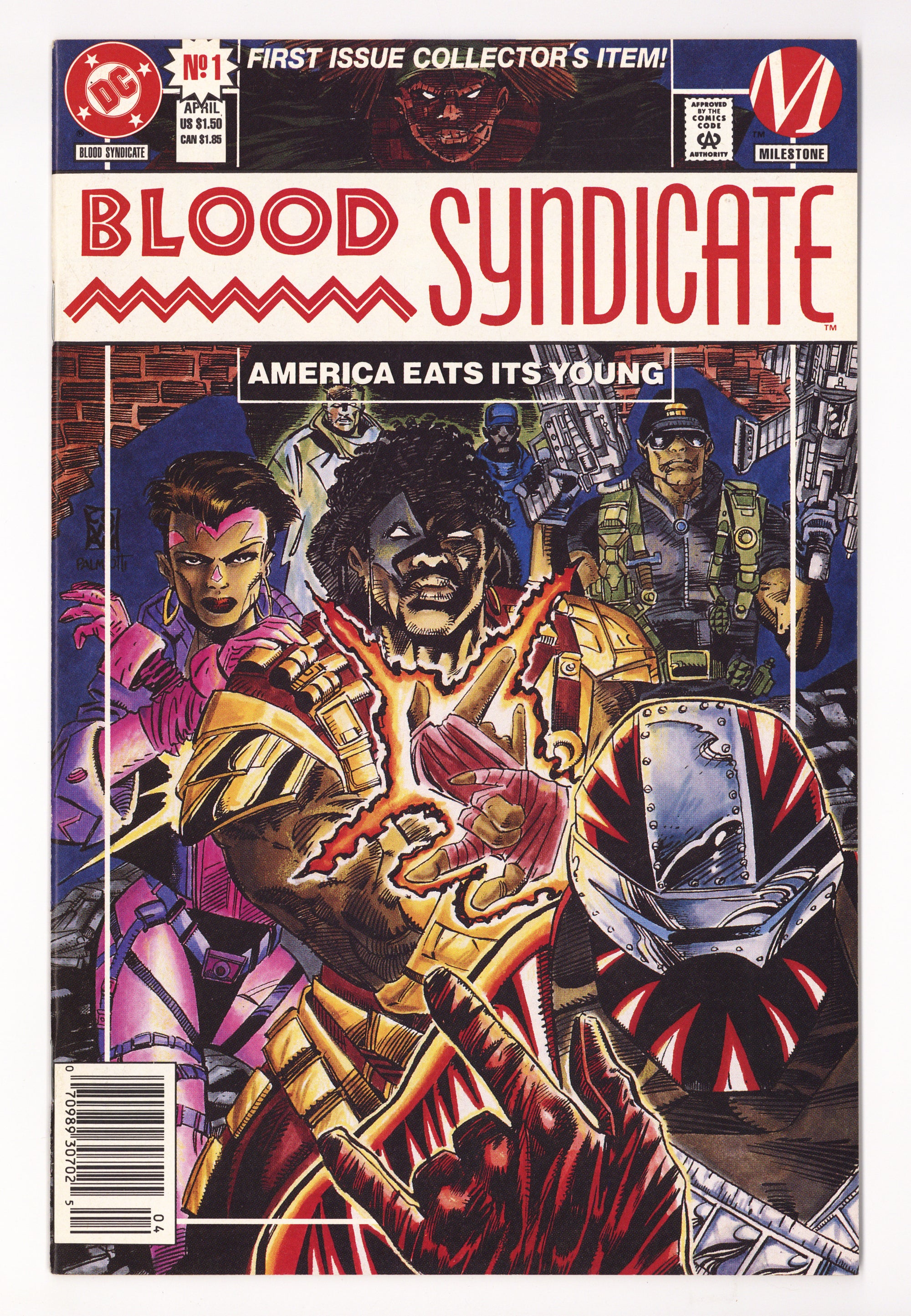 Blood Syndicate 1 High Grade (1993) Newsstand 