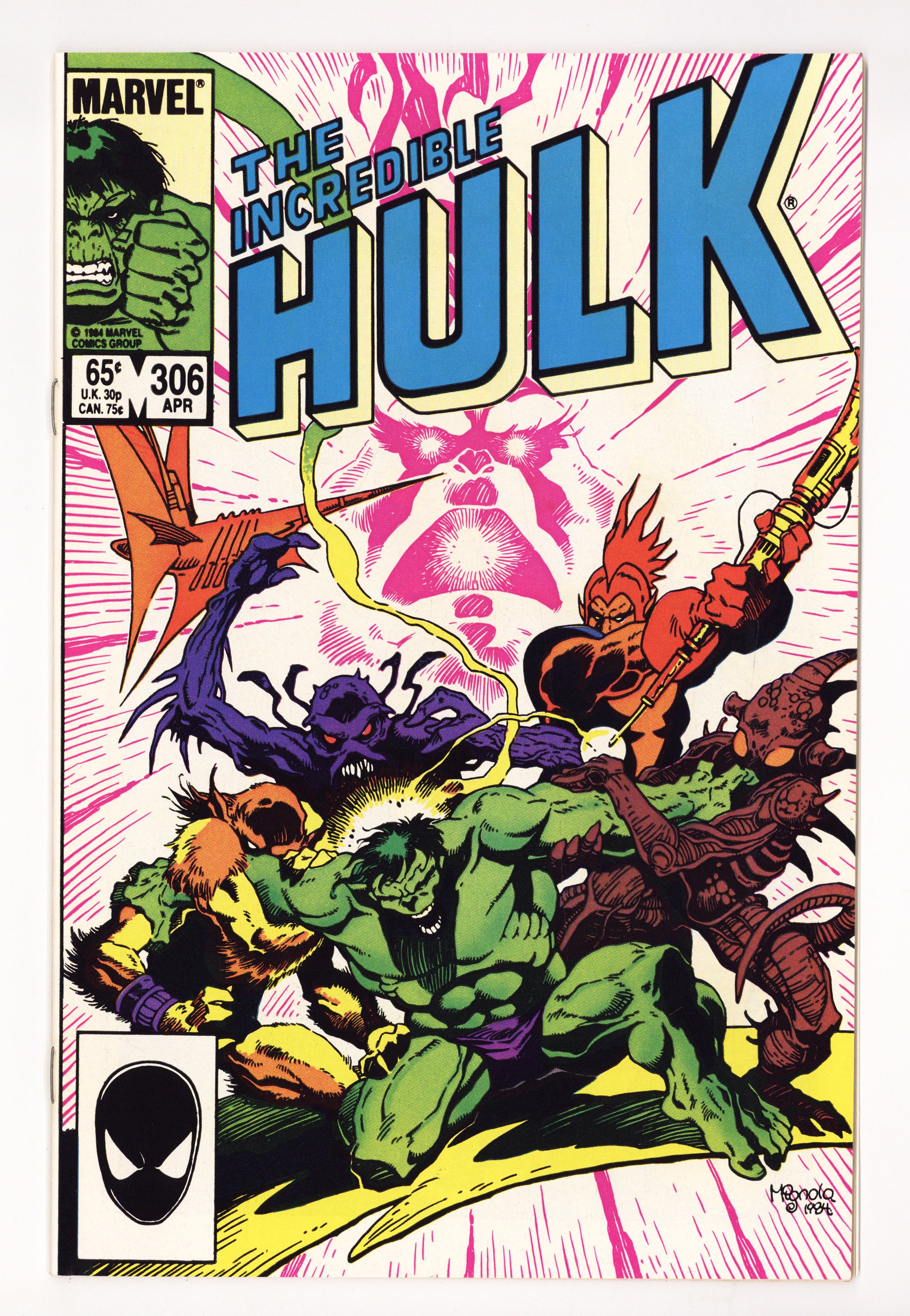 The Incredible Hulk Vol 1 306 High Grade (1985) 