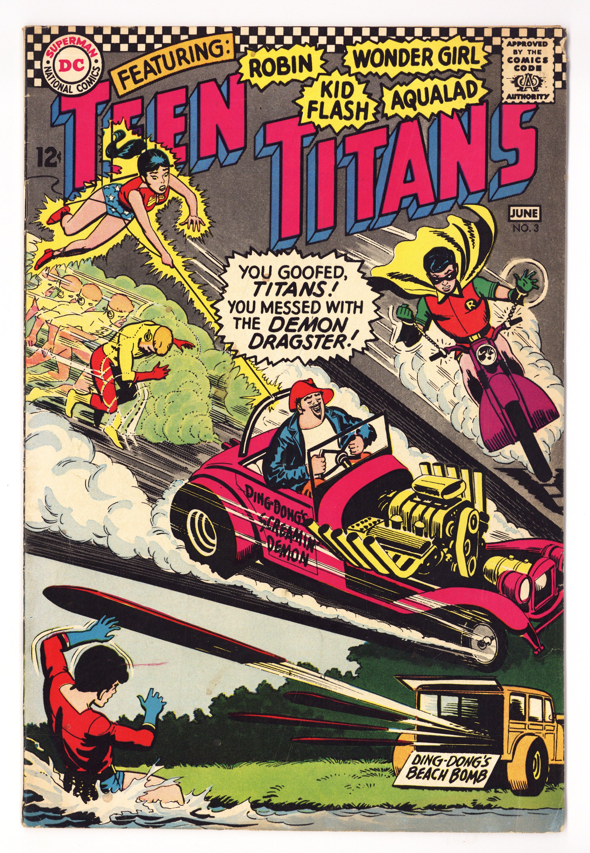 Teen Titans Vol 1 3 VG/FN (5.0) (1966) 
