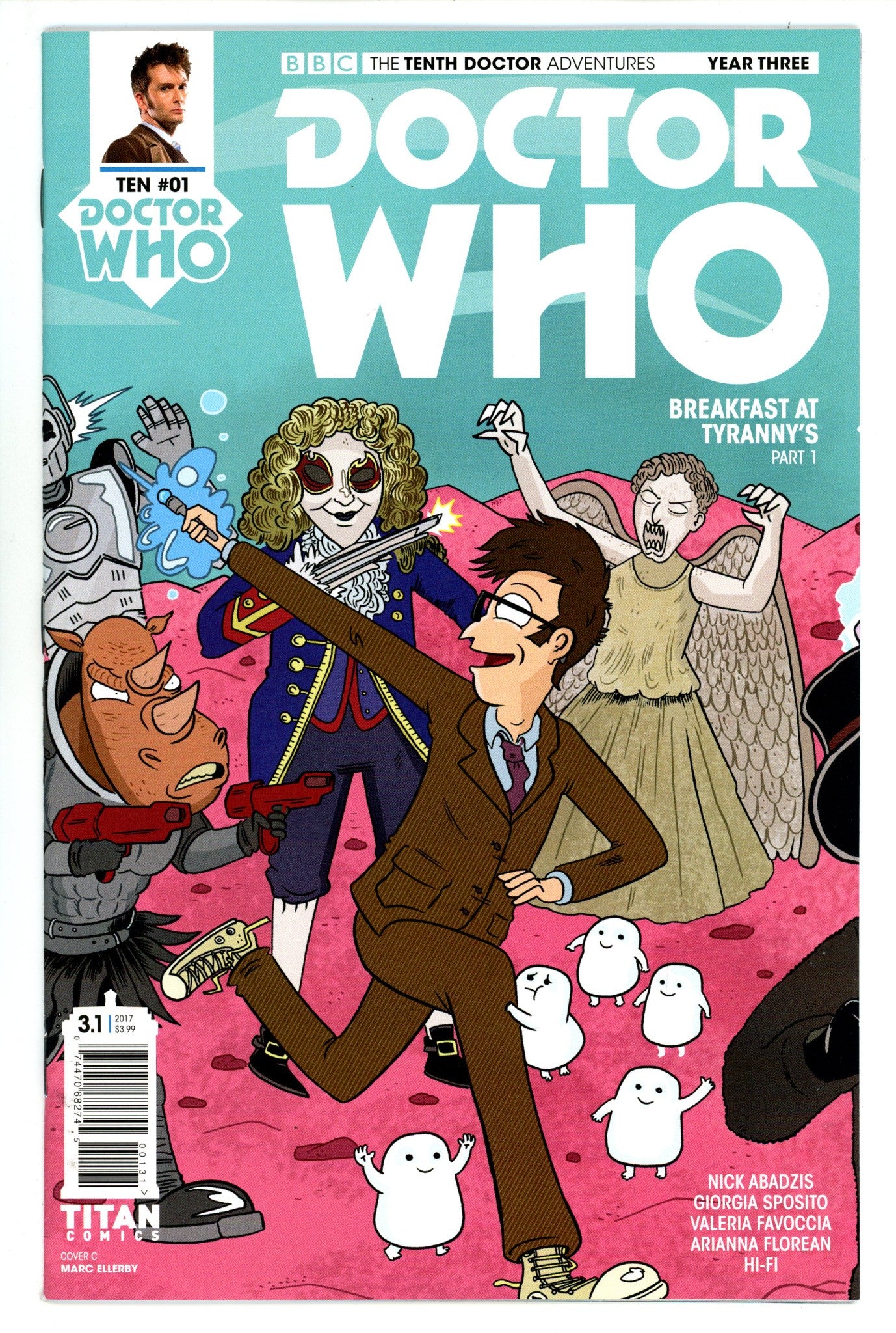 Doctor Who: The Tenth Doctor, Year Three 1 High Grade (2017) Ellerby Variant 