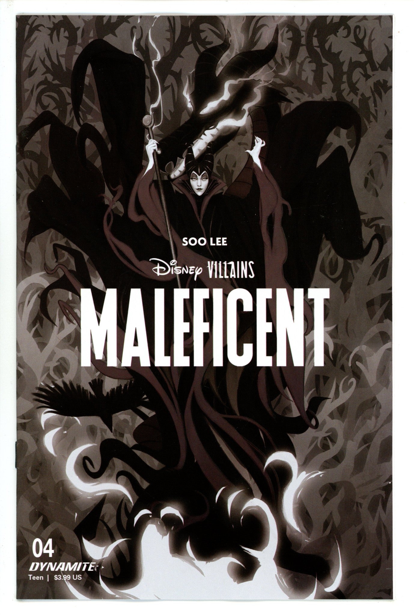 Disney Villains Maleficent 4 Puebla B&W Incentive Variant (2023)