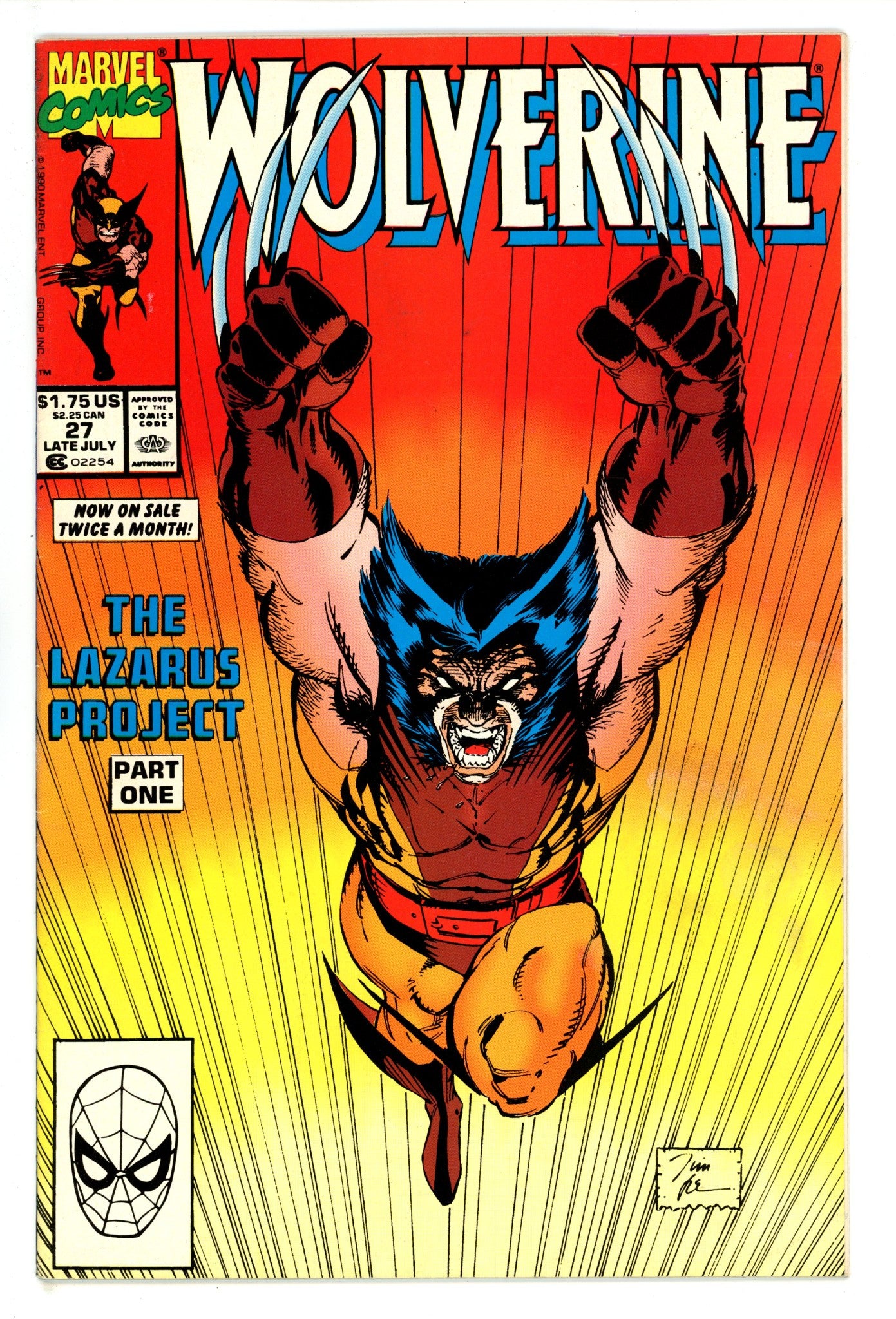 Wolverine Vol 2 27 FN (6.0) (1990) 