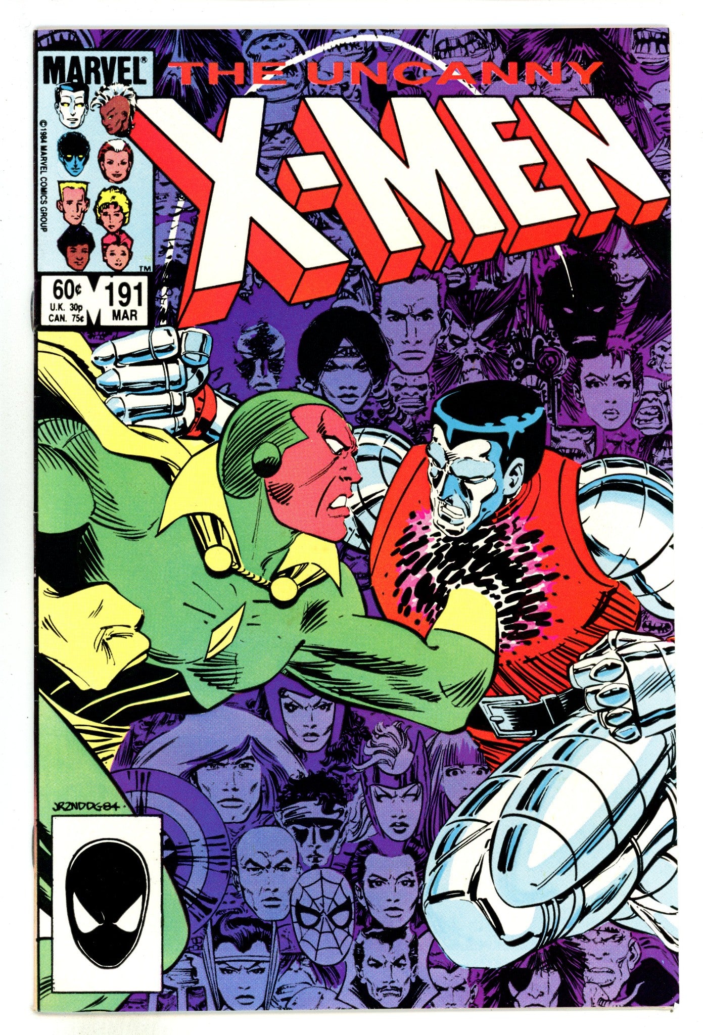 The Uncanny X-Men Vol 1 191 VF+ (8.5) (1985) 
