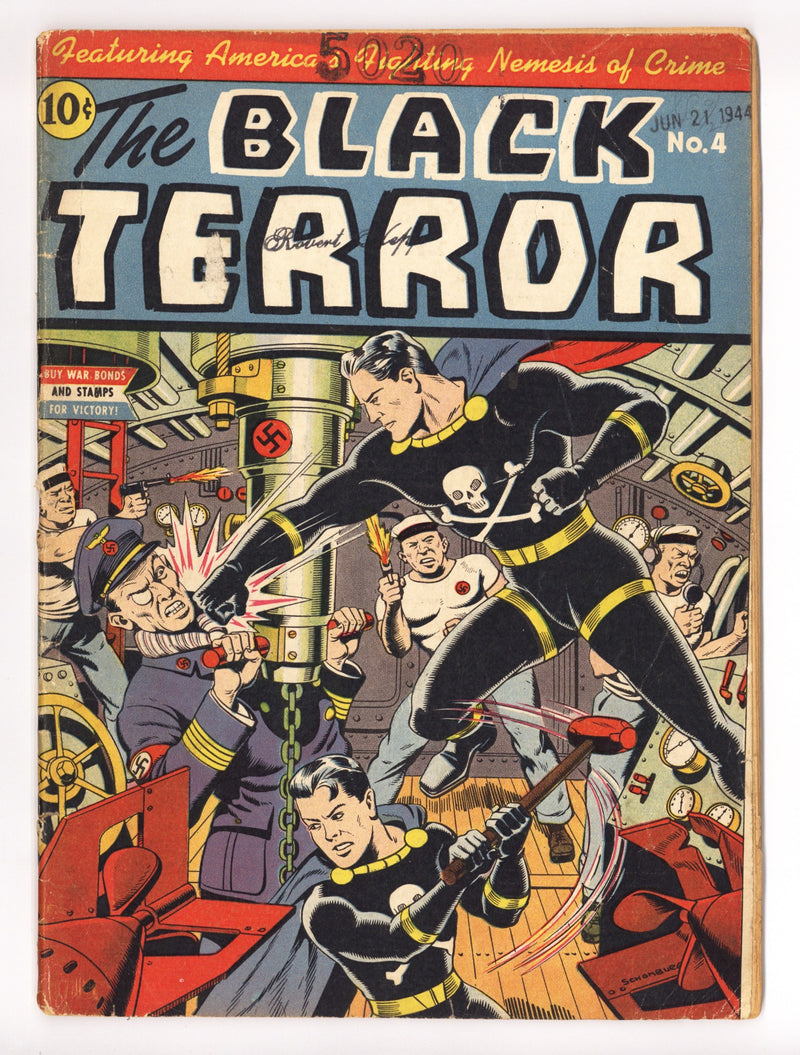 The Black Terror Vol 2 1 (4) GD/VG (3.0) (1943) 