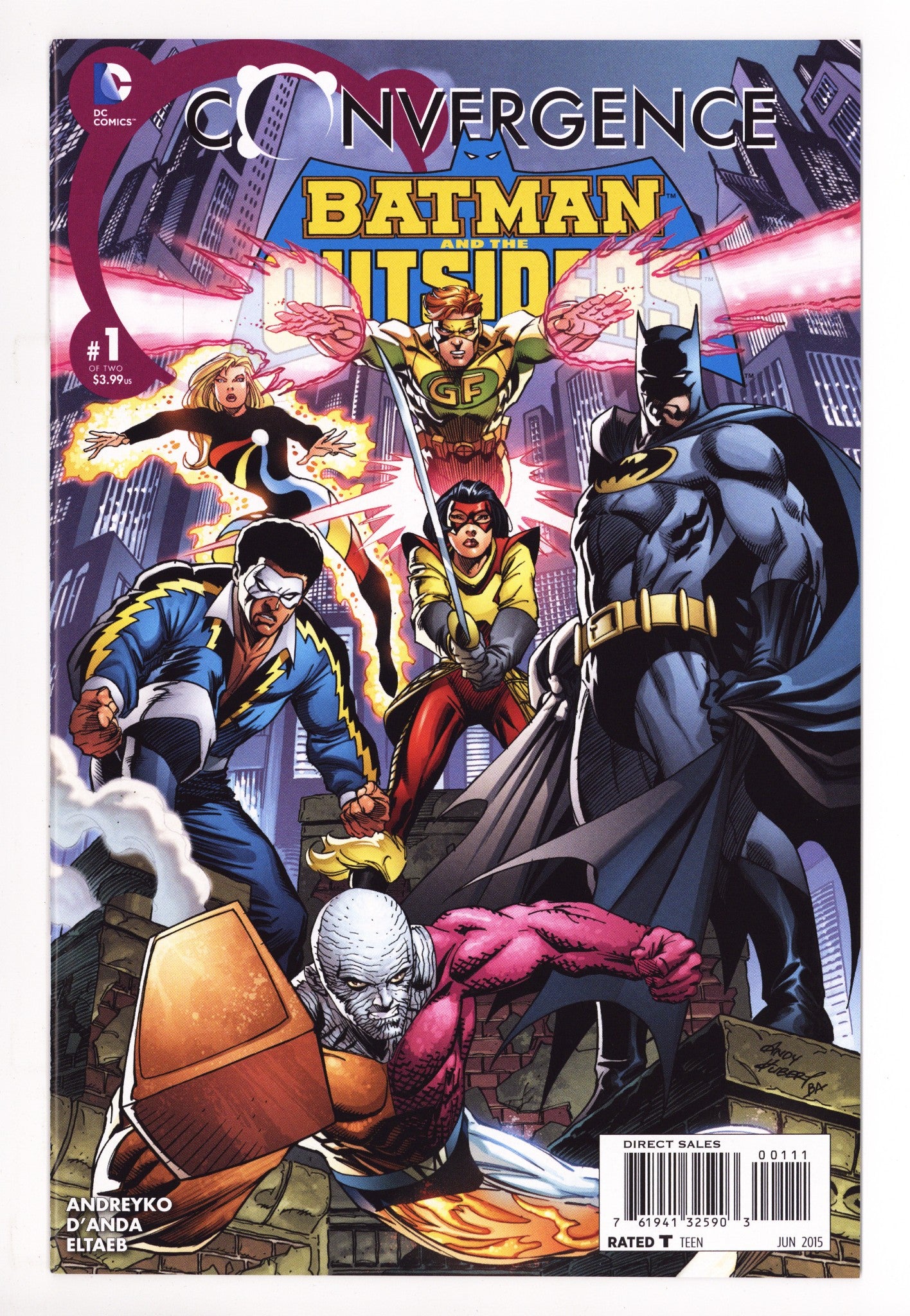 Convergence Batman and the Outsiders 1 High Grade (2015) 