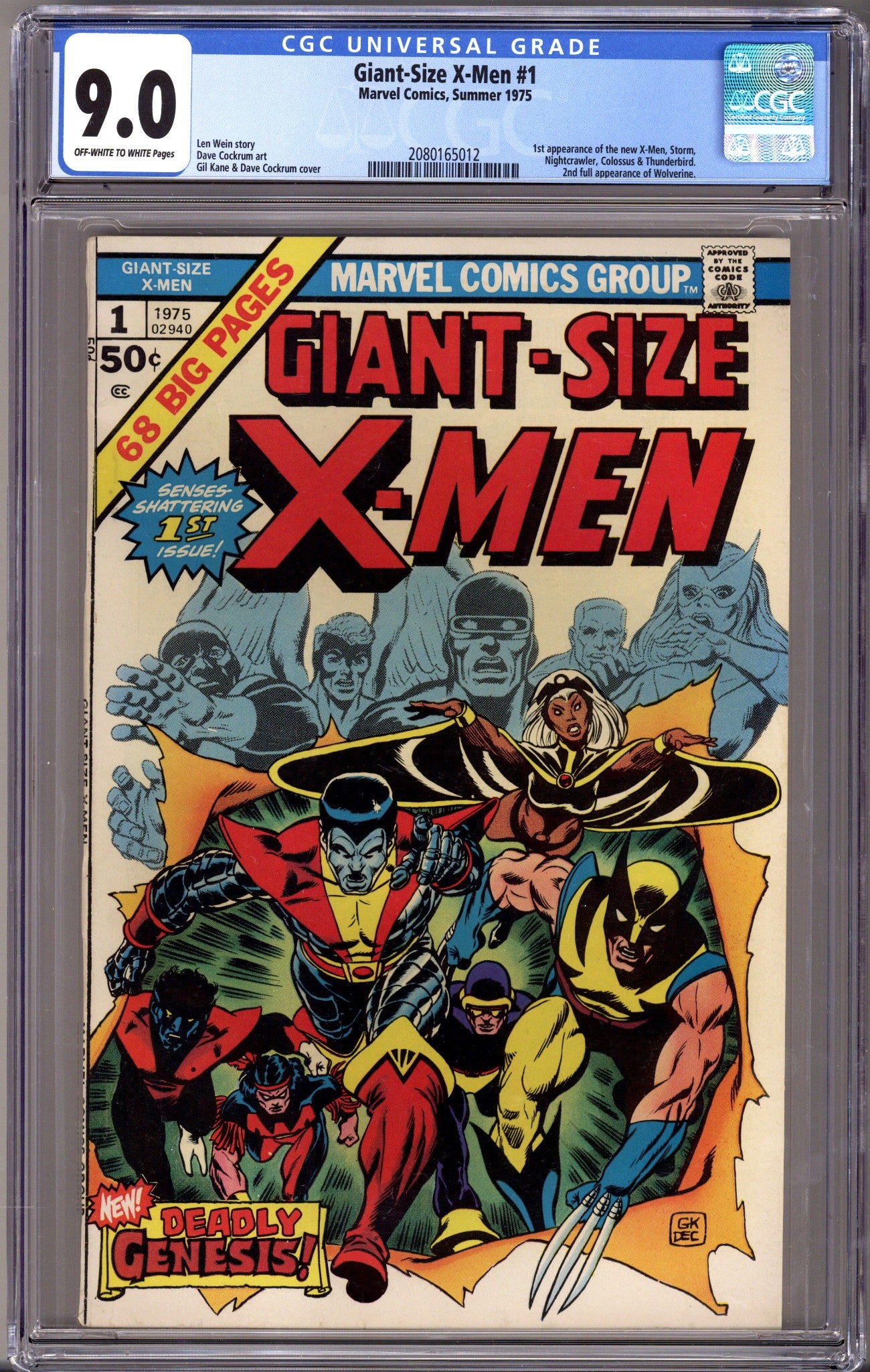 Giant-Size X-Men   1 CGC 9.0 (VF/NM)   (1975)        
