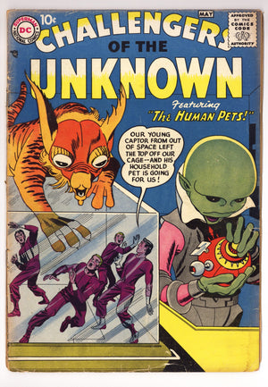 Challengers of the Unknown Vol 1 1 PR (0.5) Spine Split (1958)