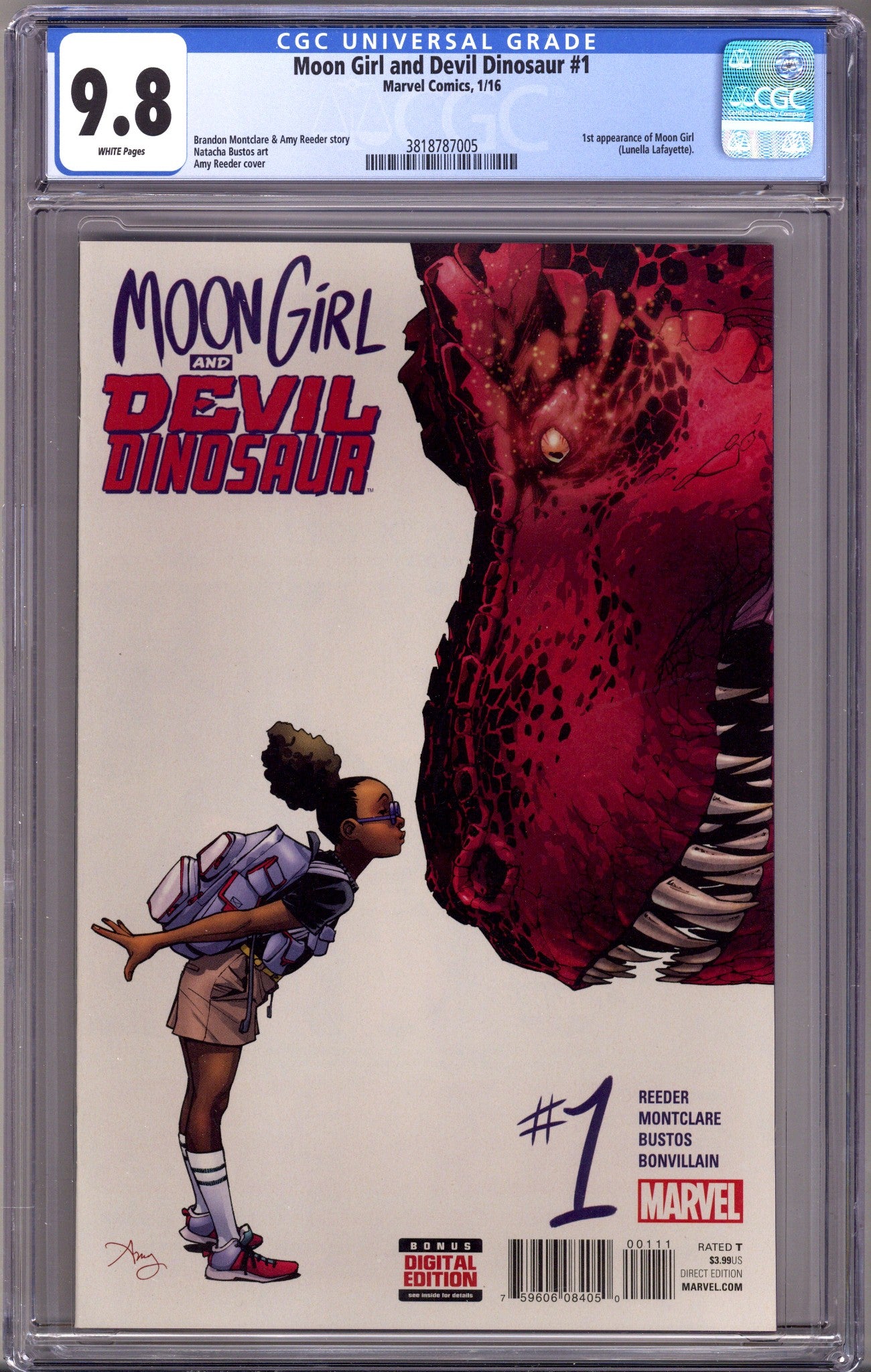 Moon Girl and Devil Dinosaur 1 CGC 9.8 (NM/M) (2016) 