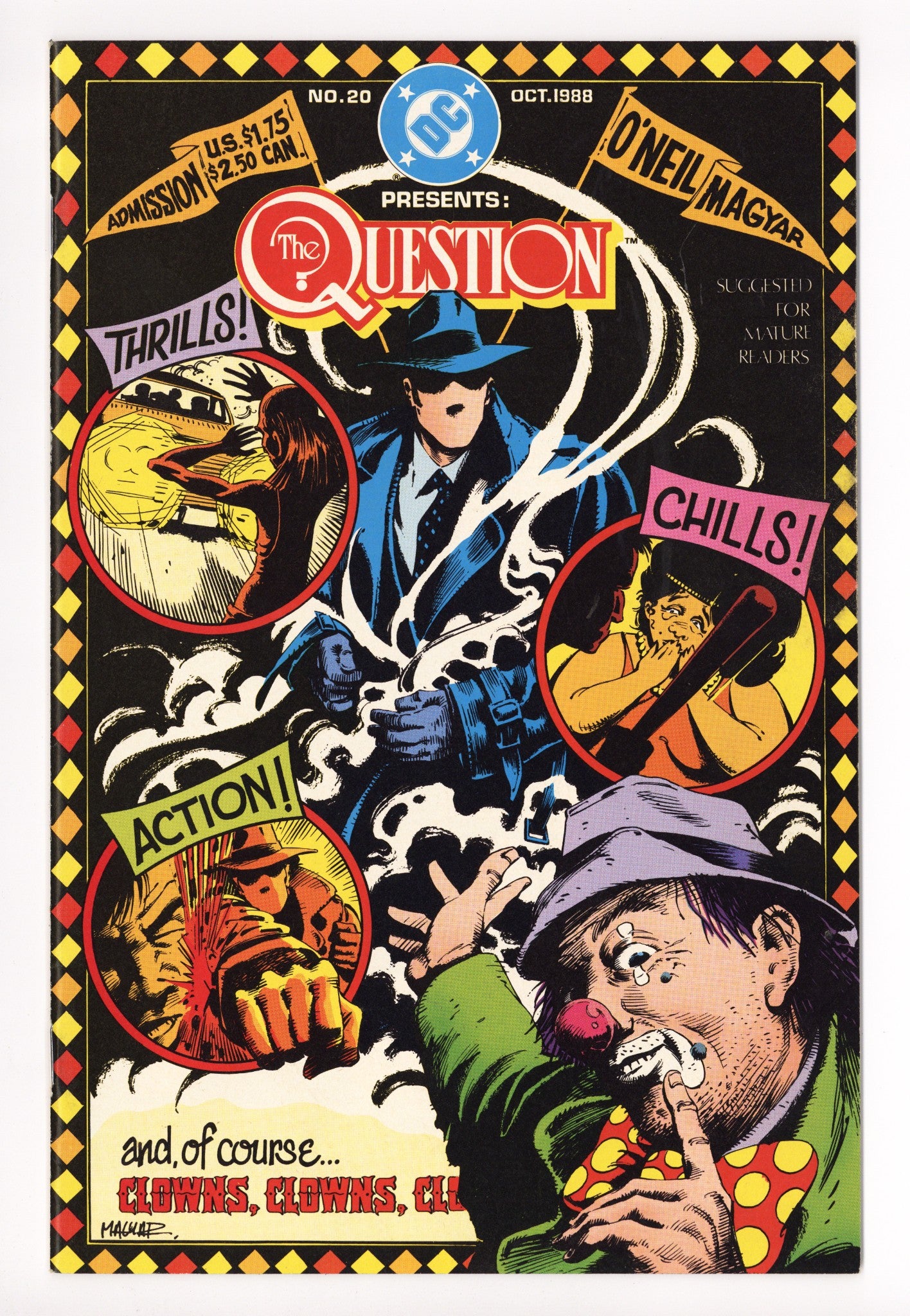 The Question Vol 1 20 Mid Grade (1988) 