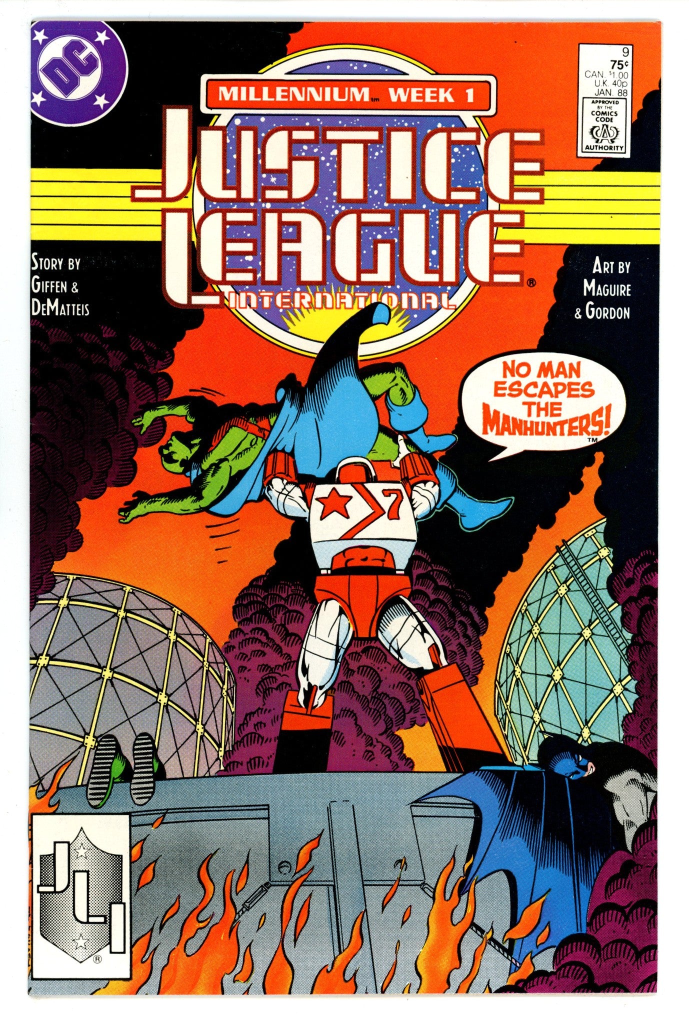 Justice League International 9 Mid Grade (1988) 