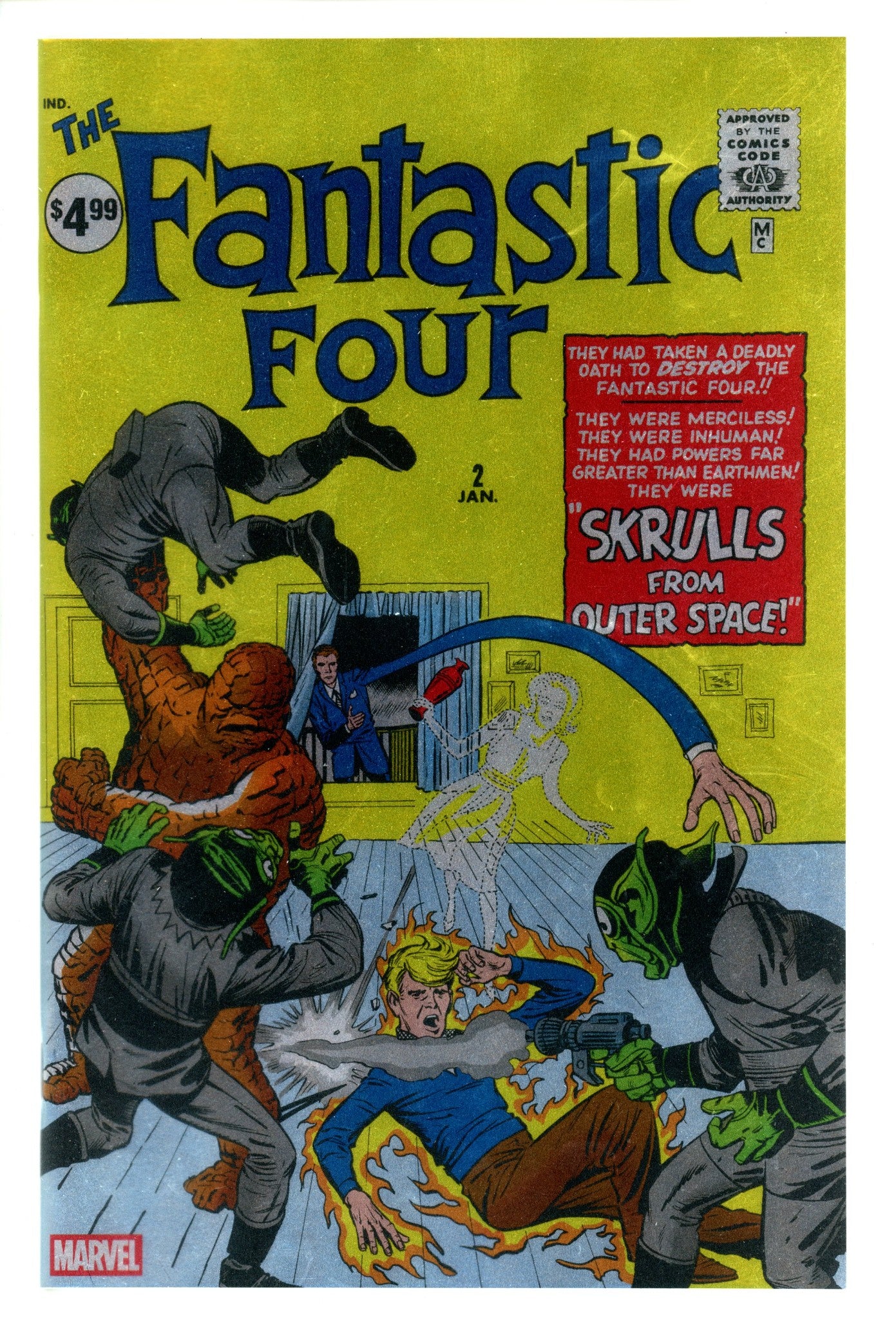 Fantastic Four Vol 1 2 Kirby Foil Facsimile Foil (2025)
