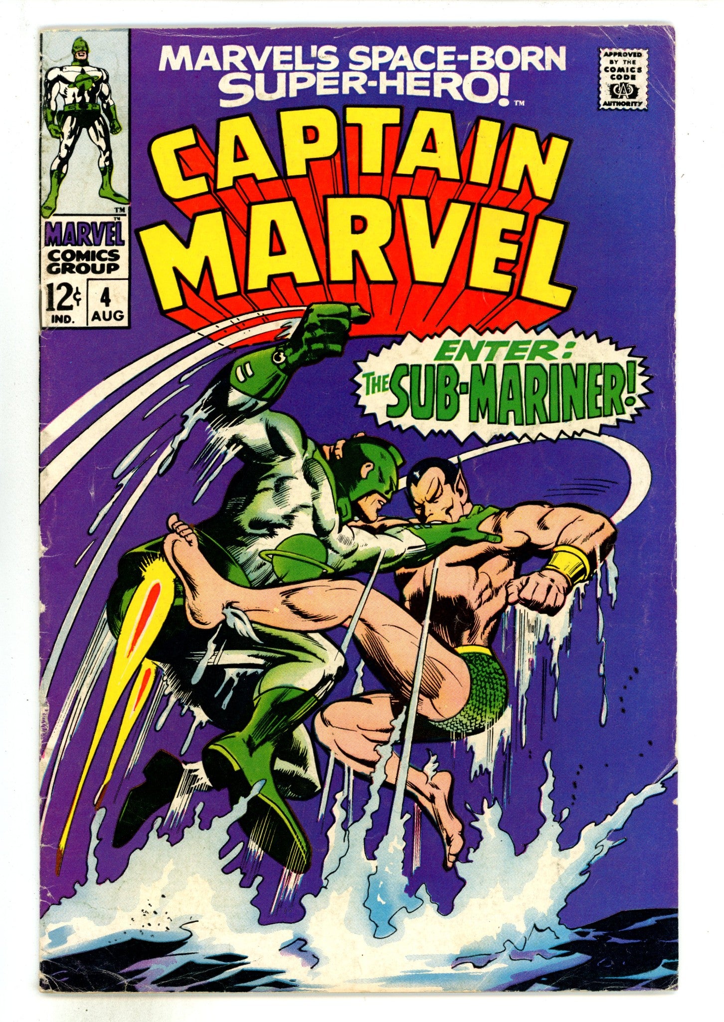 Captain Marvel Vol 1 4 VG (4.0) (1968) 