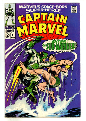 Captain Marvel Vol 1 4 VG (4.0) (1968) 