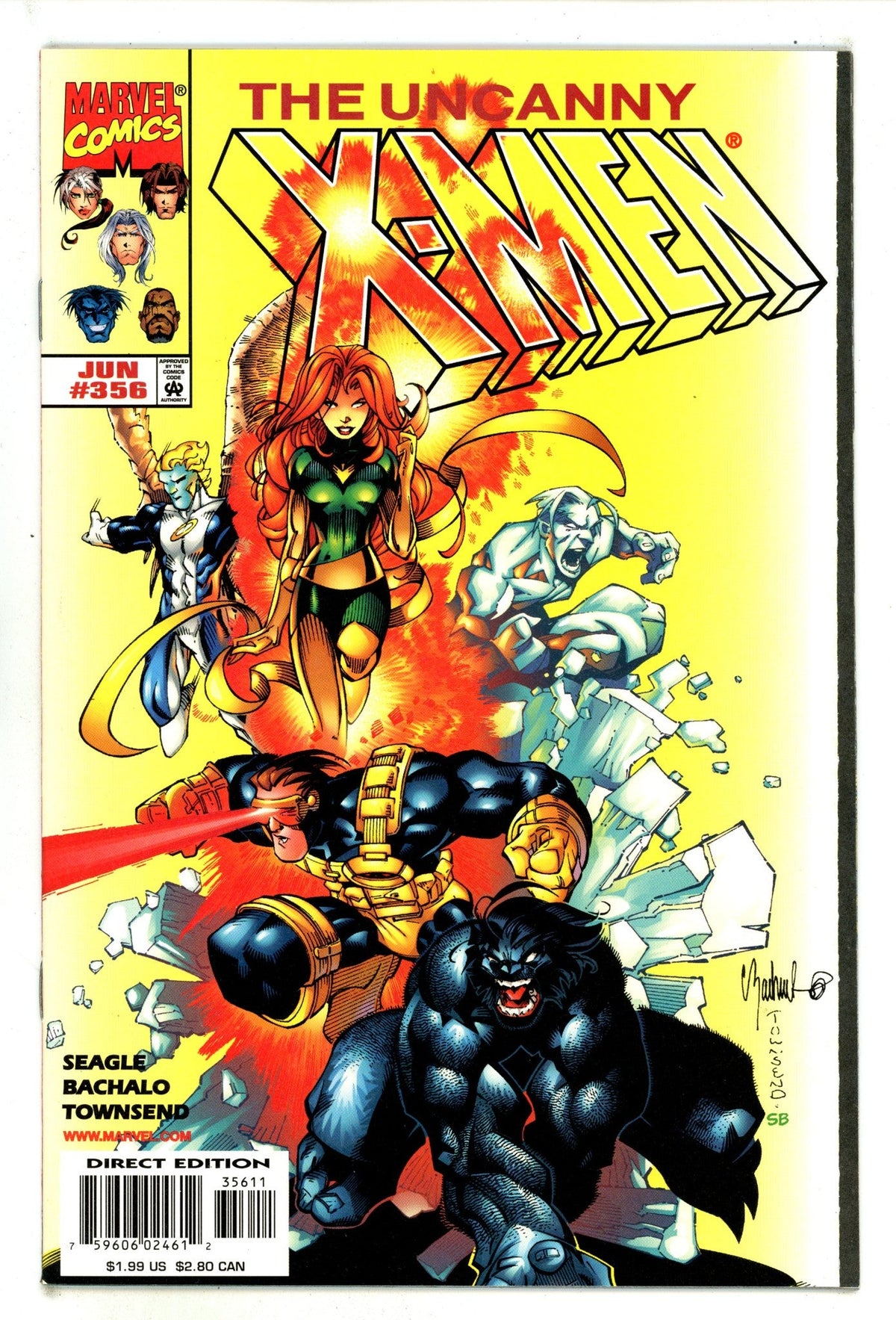 The Uncanny X-Men Vol 1 356  High Grade   (1998)
