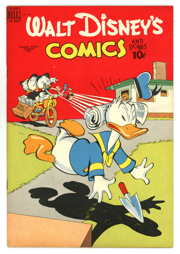 Walt Disney's Comics and Stories Vol 10 1 (109) VF/NM (9.0) (1949) Canadian Edition