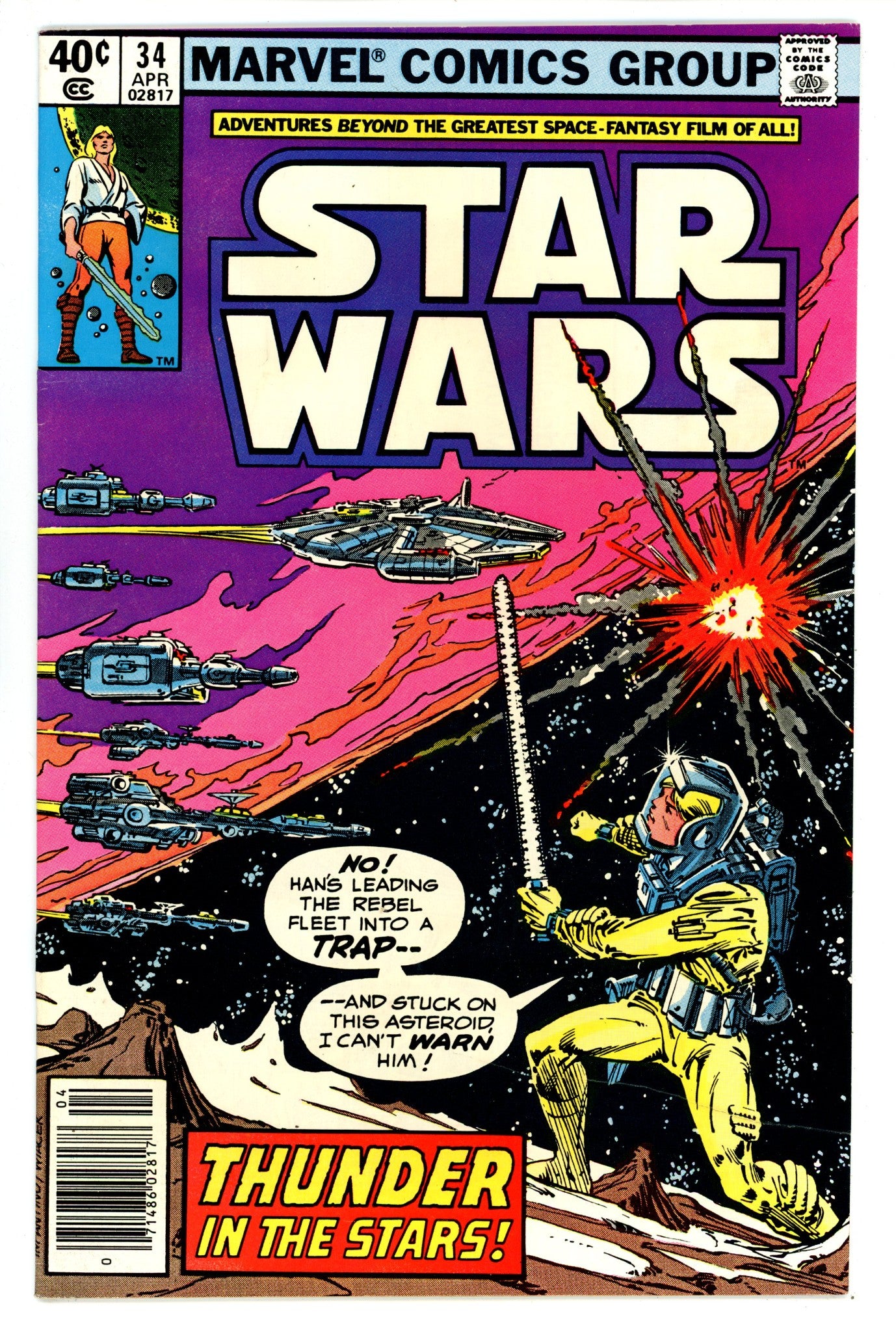 Star Wars Vol 1 34 VF (8.0) (1980) Newsstand 