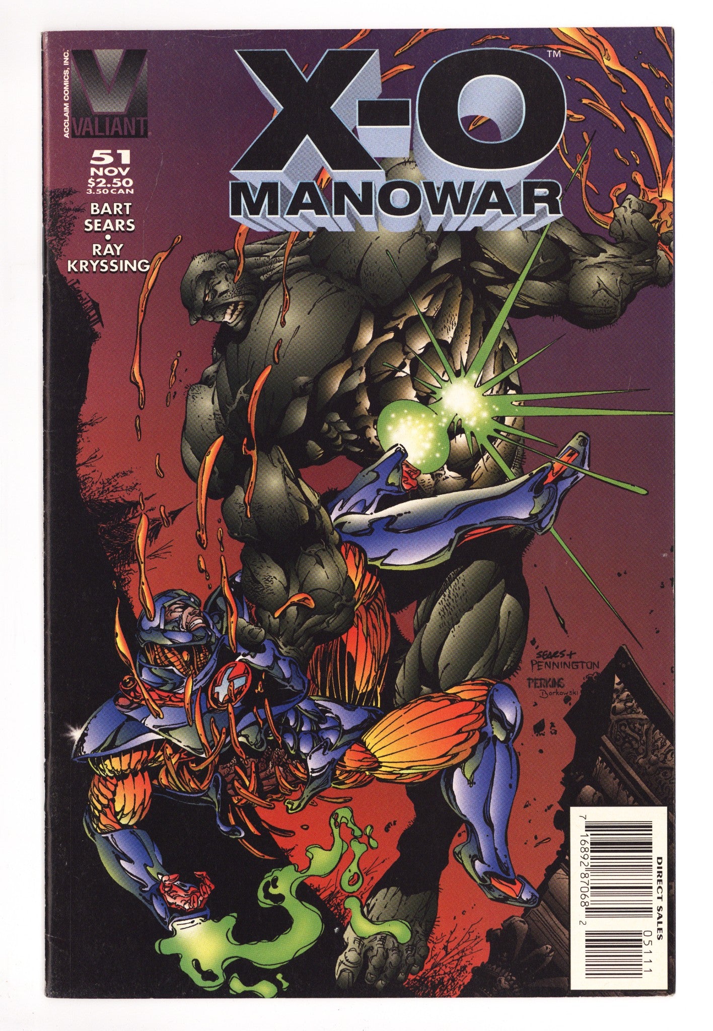 X-O Manowar Vol 1 51 Mid Grade (1995) 