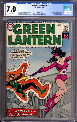 Green Lantern Vol 2 16 CGC 7.0 (FN/VF) (1962)