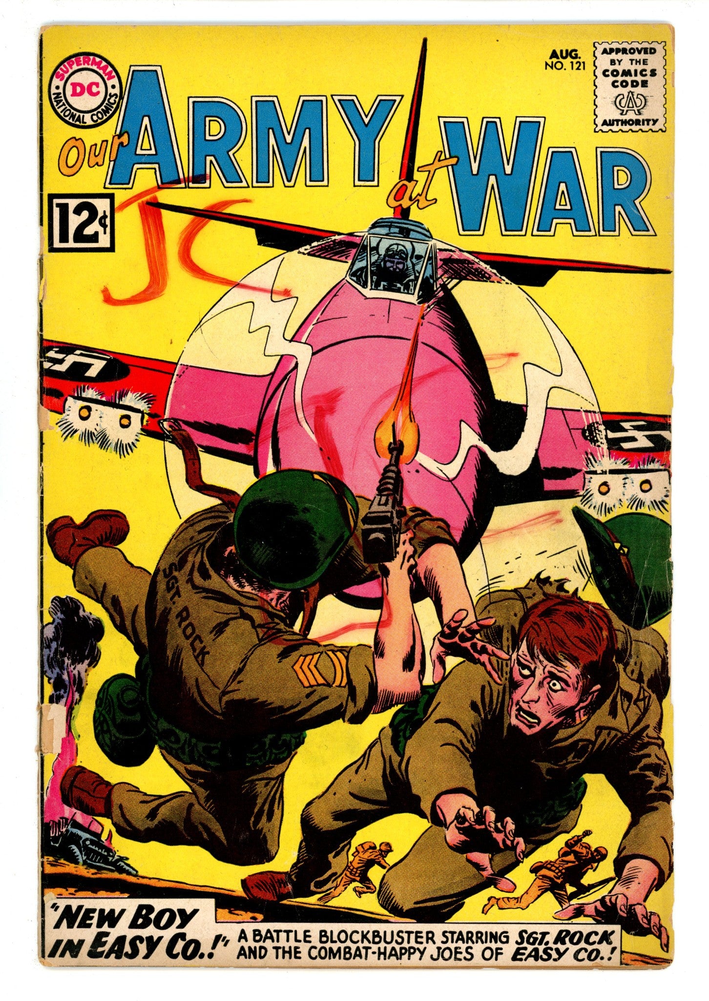 Our Army at War Vol 1 121 PR (0.5) Spine Completely Spilt (1962) 