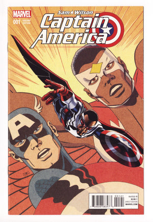 Captain America: Sam Wilson 1 VF+ (8.5) (2015) Cassaday Incentive Variant 