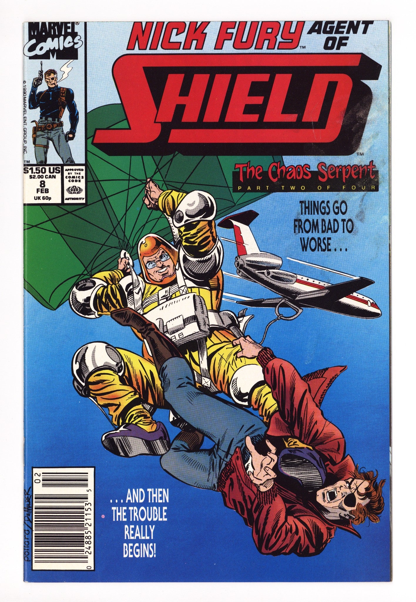 Nick Fury, Agent of S.H.I.E.L.D. Vol 4 8 Mid Grade (1990) 