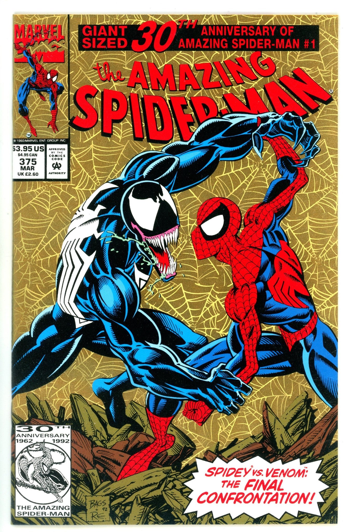 The Amazing Spider-Man Vol 1 375 NM- (9.2) (1993) 