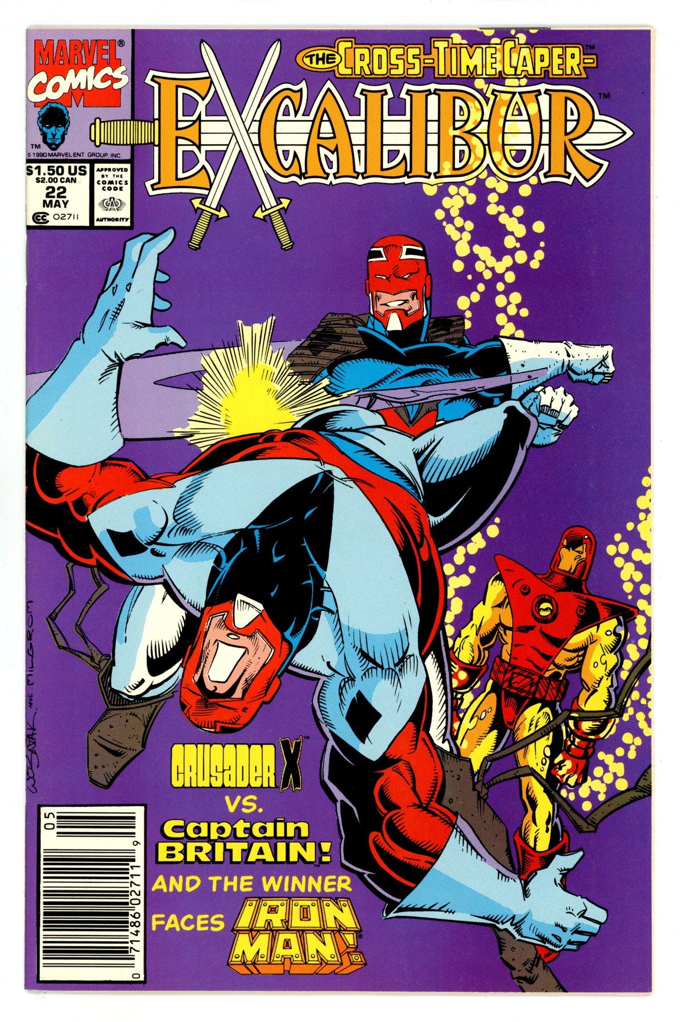 Excalibur Vol 1 22 High Grade (1990) Newsstand 