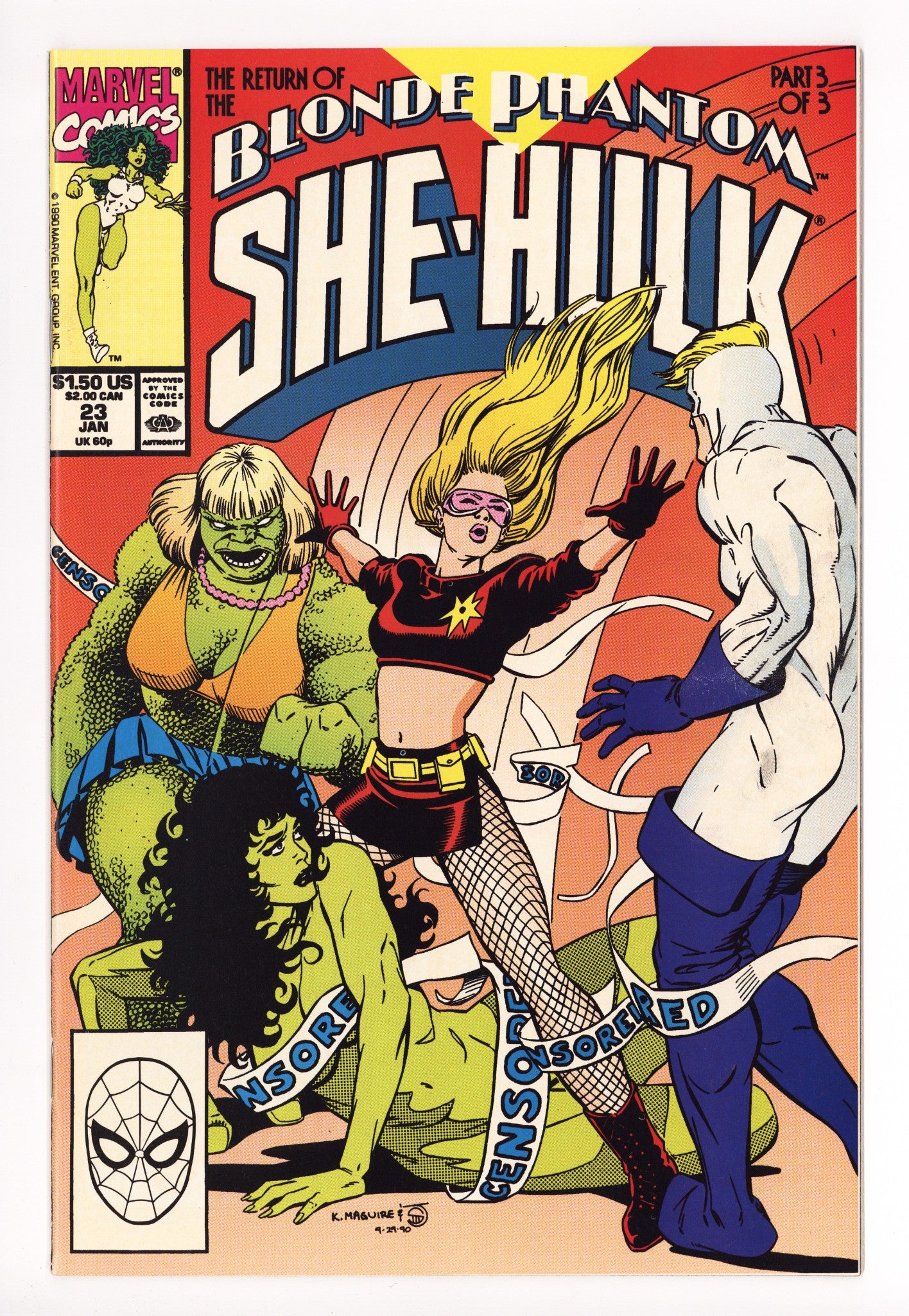 The Sensational She-Hulk 23 VF- (7.5) (1991) 