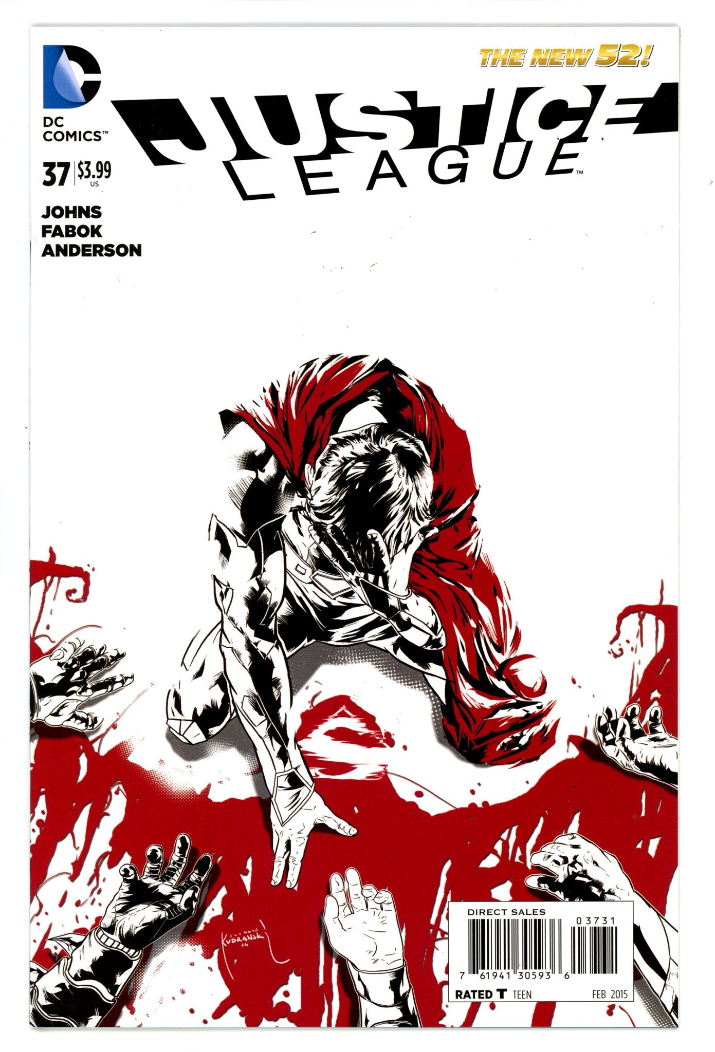 Justice League Vol 1 37 High Grade (2015) Kudranski Incentive Variant 