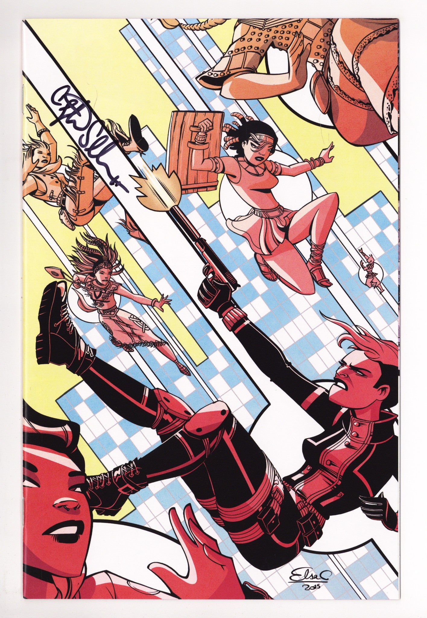 Welcome Back   1  High Grade   (2015) Charretier Virgin   Incentive Variant  Signed x1 Cover Christopher Sebela 