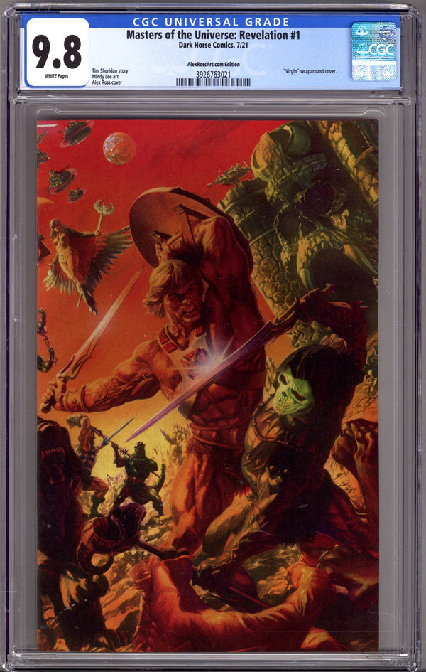 Masters of the Universe: Revelation 1 CGC 9.8 (NM/M) (2021) Ross Virgin Exclusive Variant