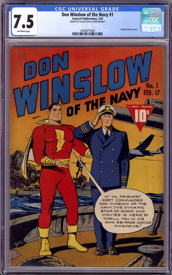 Don Winslow of the Navy 1 CGC 7.5 (VF-) (1943)